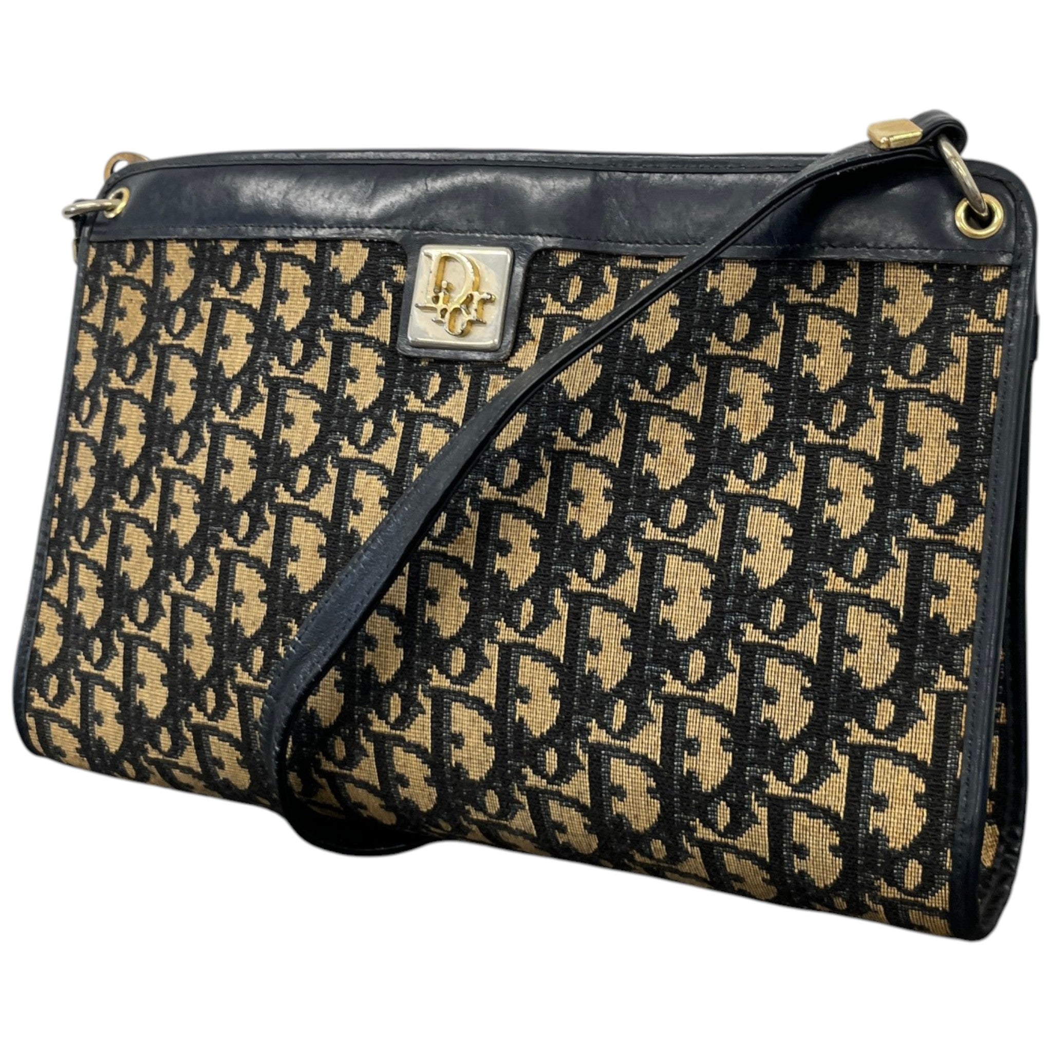 Women's Vintage Trotter Canvas Shoulder Bag Black