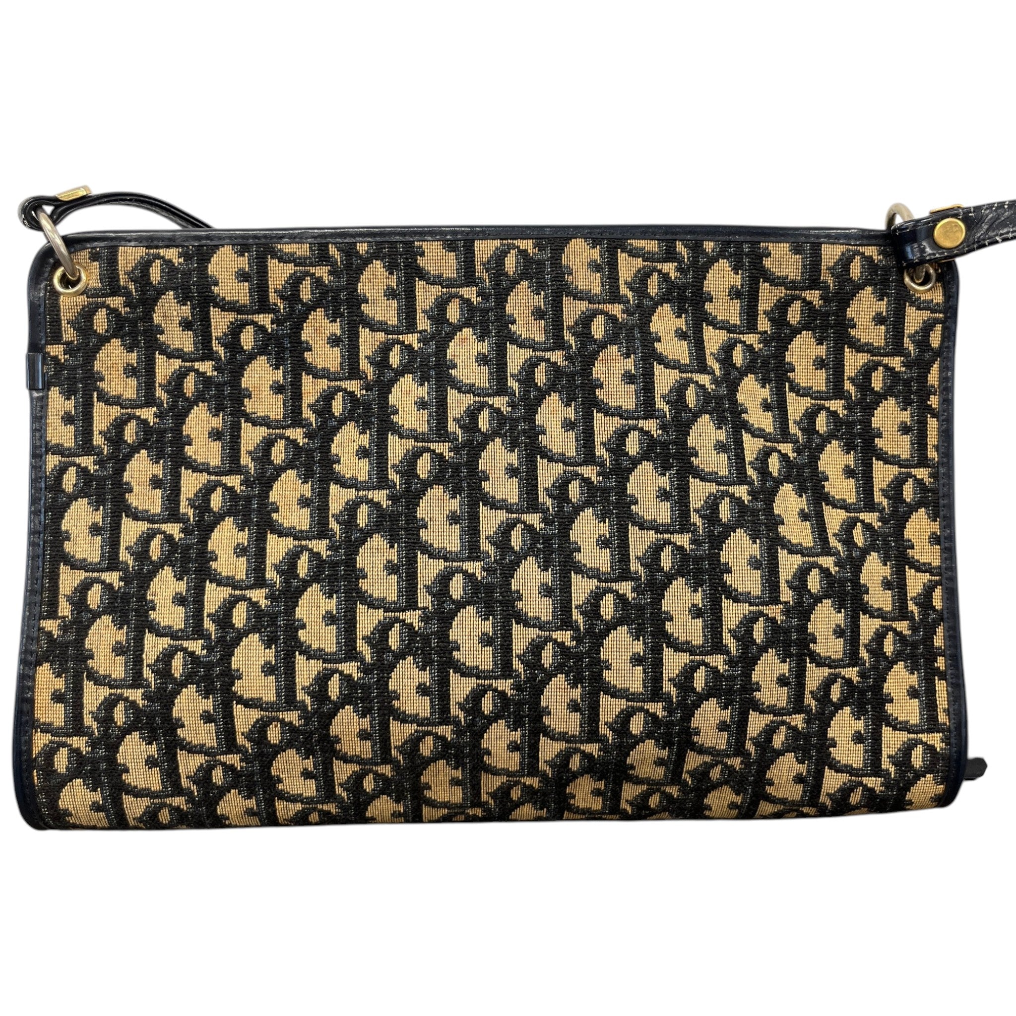 Women's Vintage Trotter Canvas Shoulder Bag Black