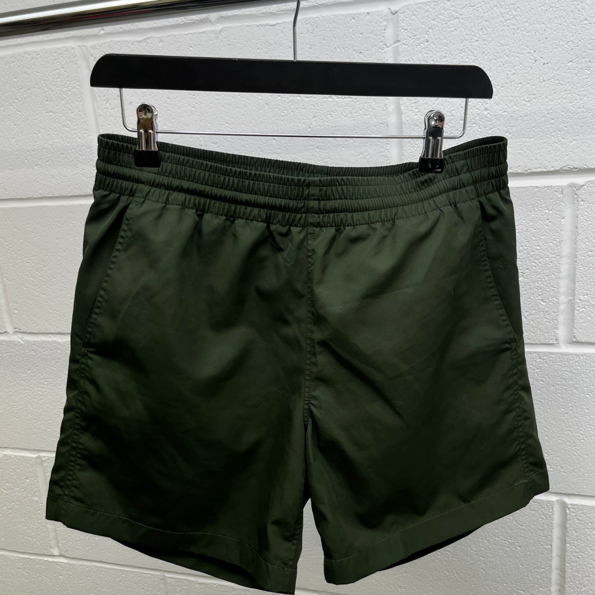 Men's Monogram Swim Shorts Khaki Size S