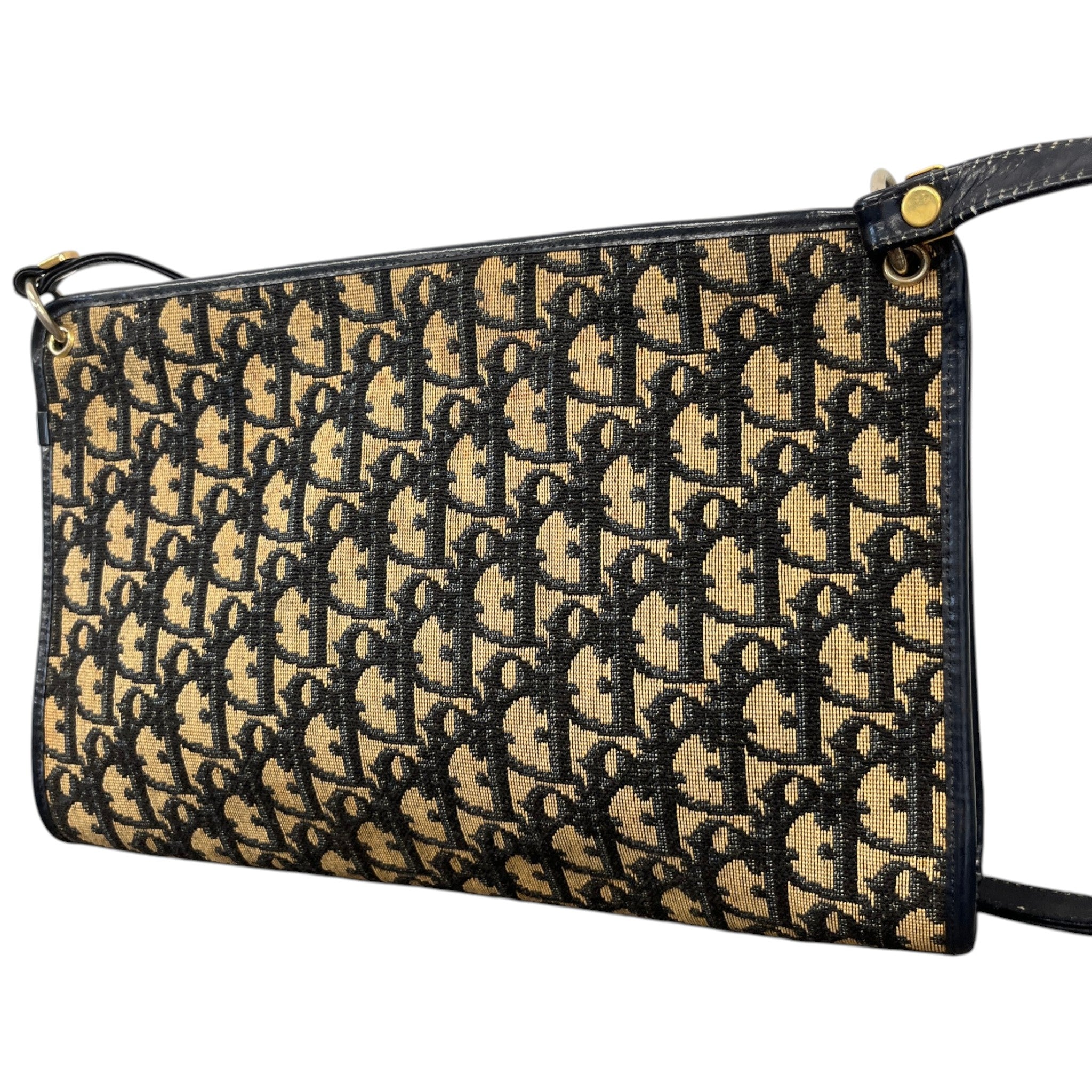 Women's Vintage Trotter Canvas Shoulder Bag Black