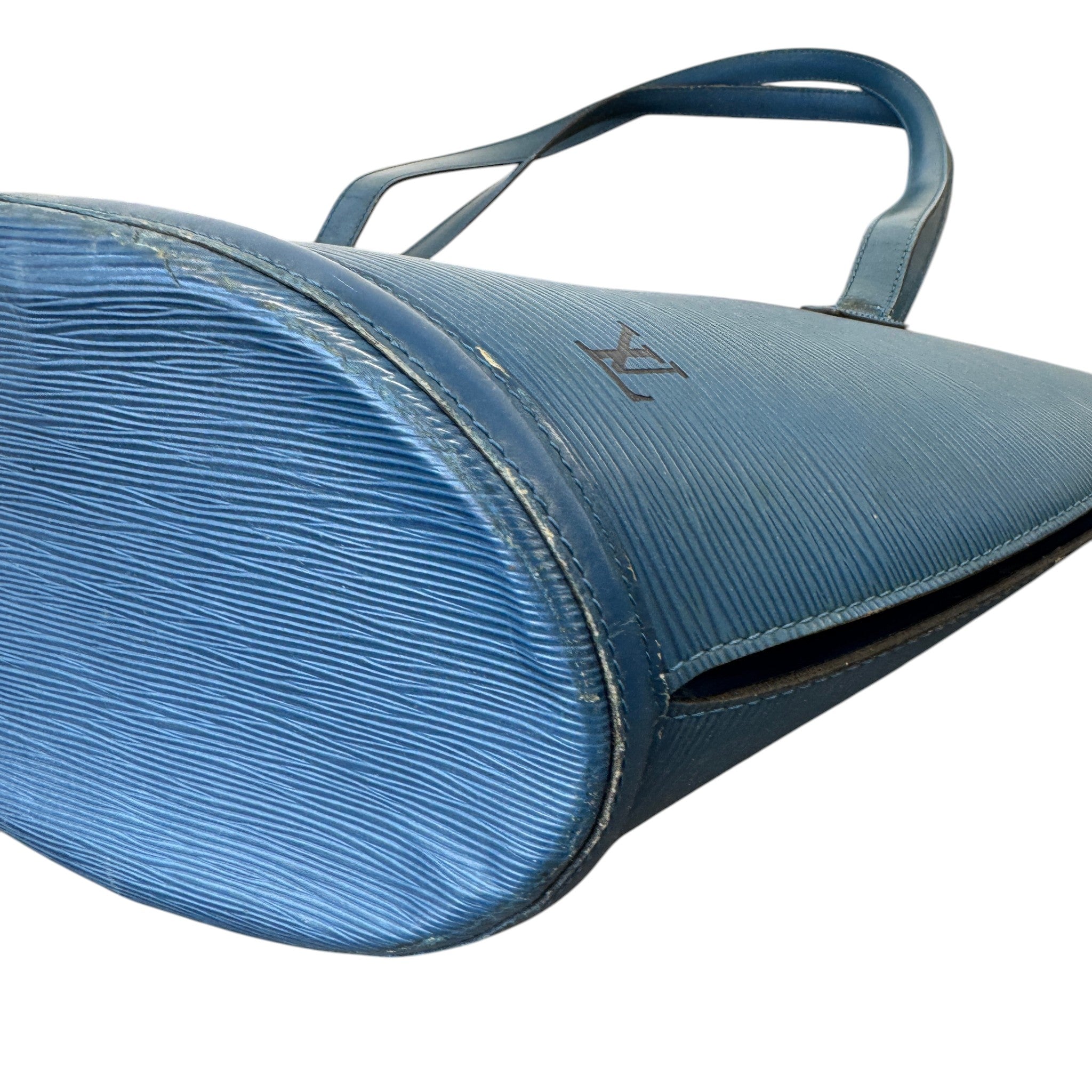 Women's Epi Saint Jacques Handbag Blue