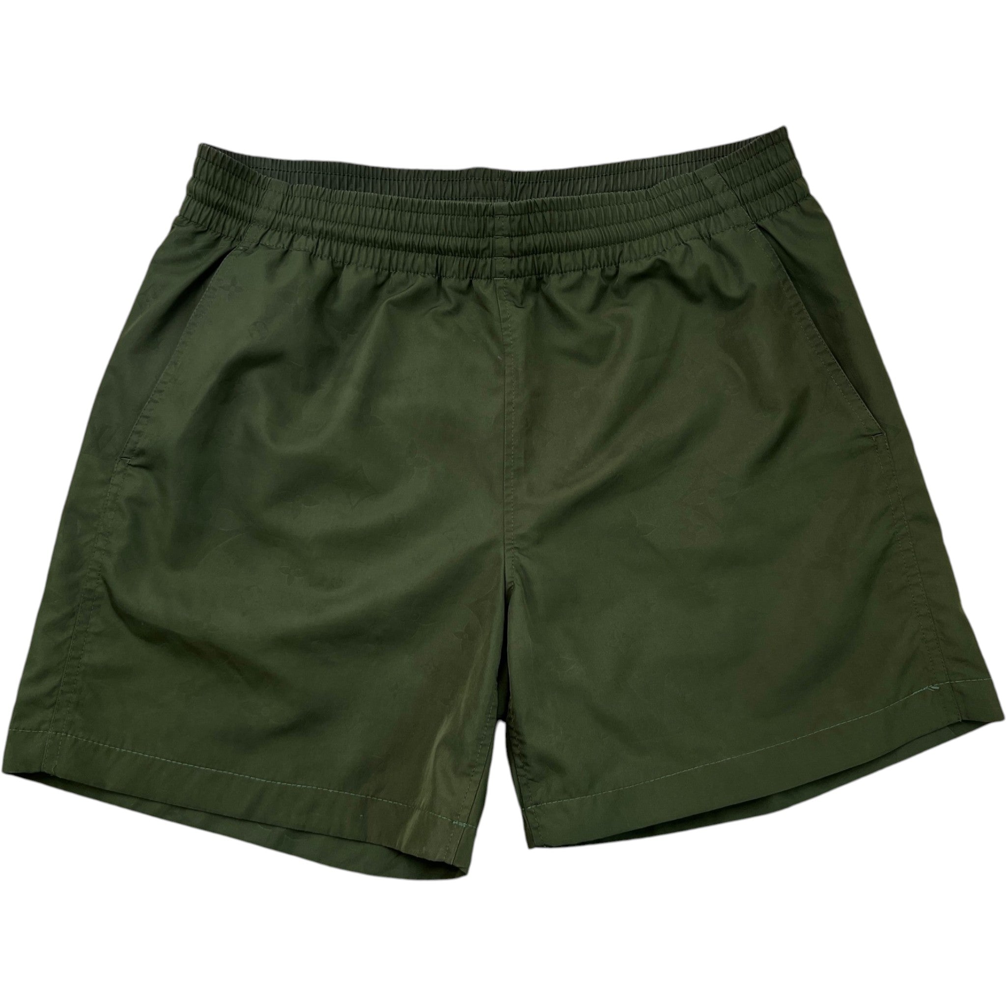 Men's Monogram Swim Shorts Khaki Size S