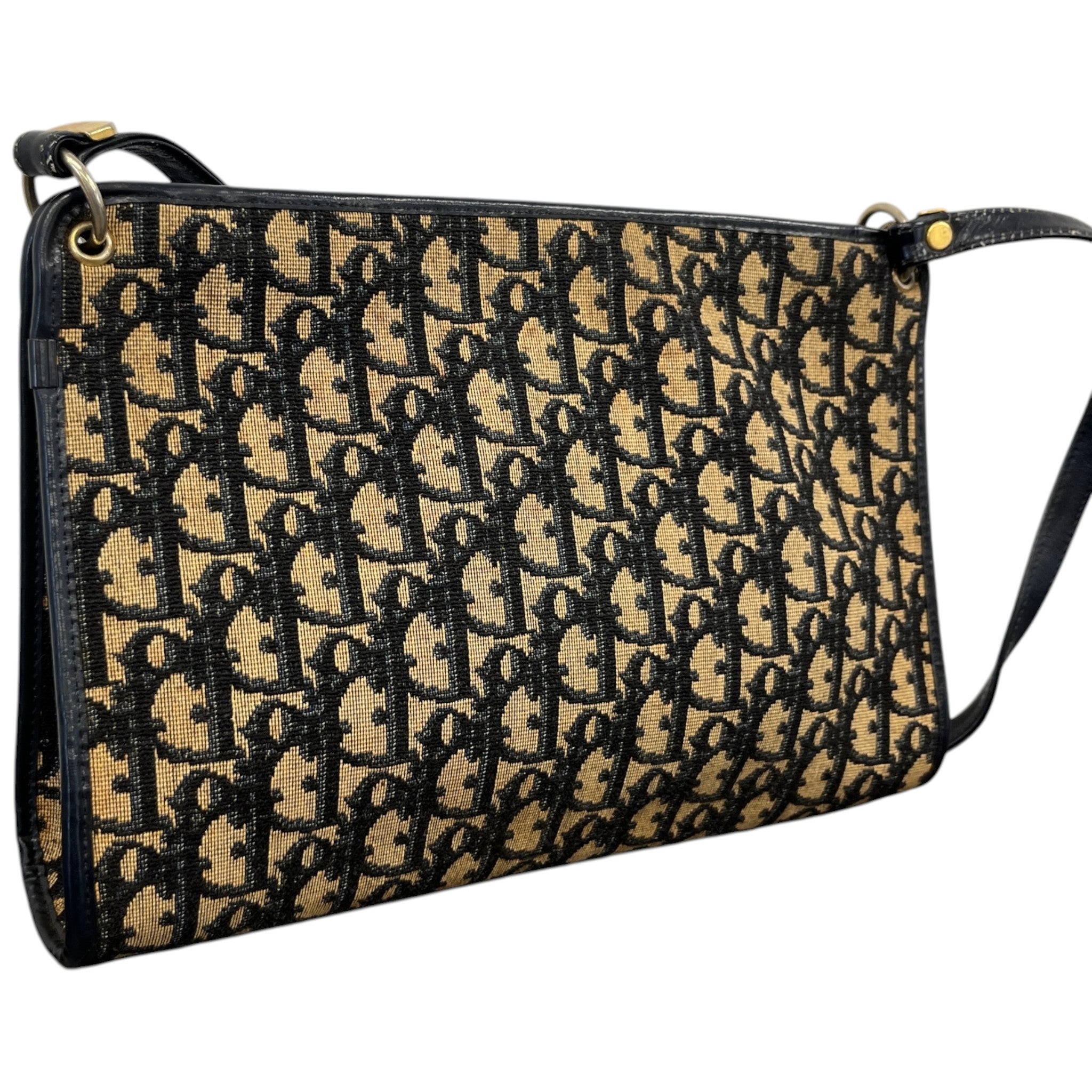 Women's Vintage Trotter Canvas Shoulder Bag Black