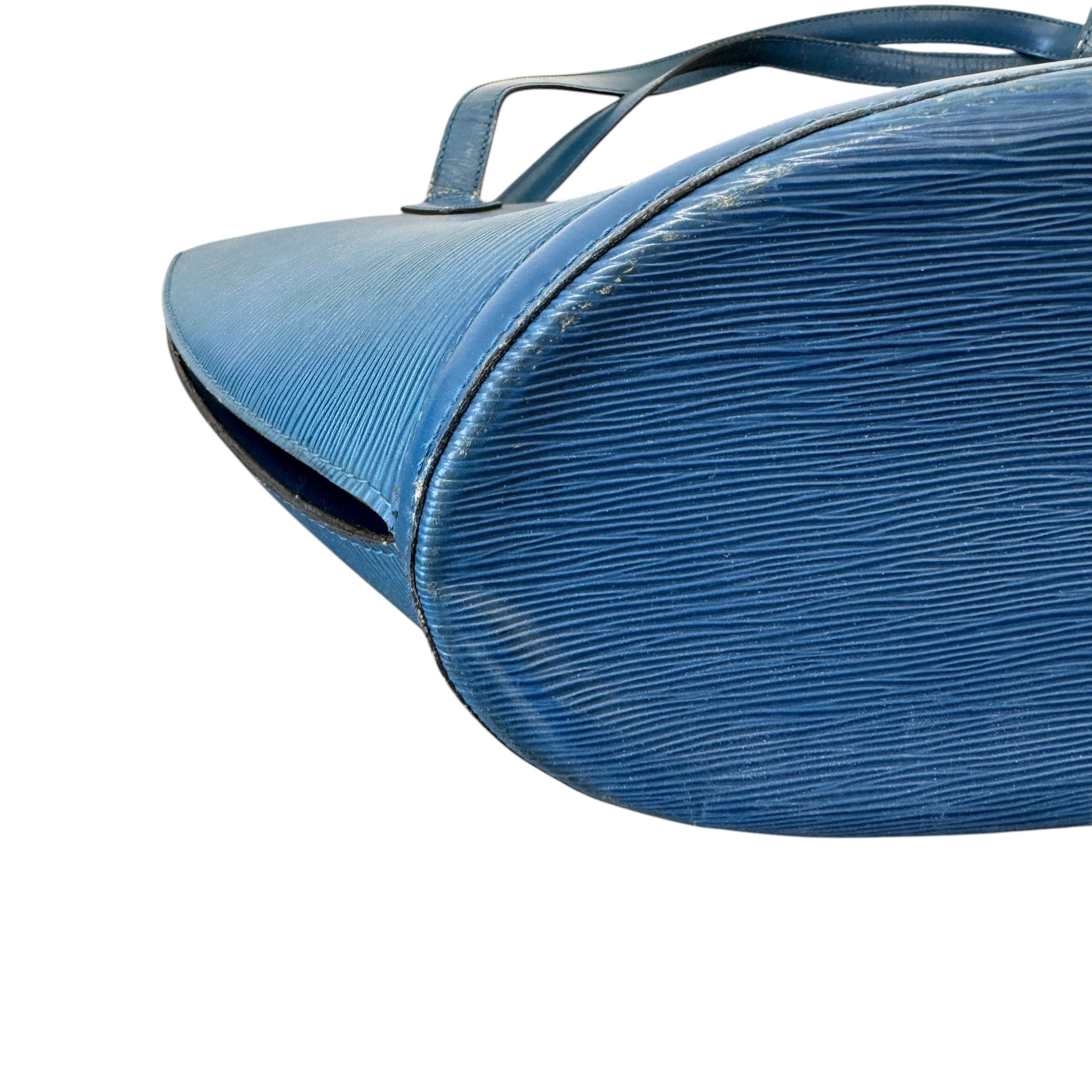 Women's Epi Saint Jacques Handbag Blue