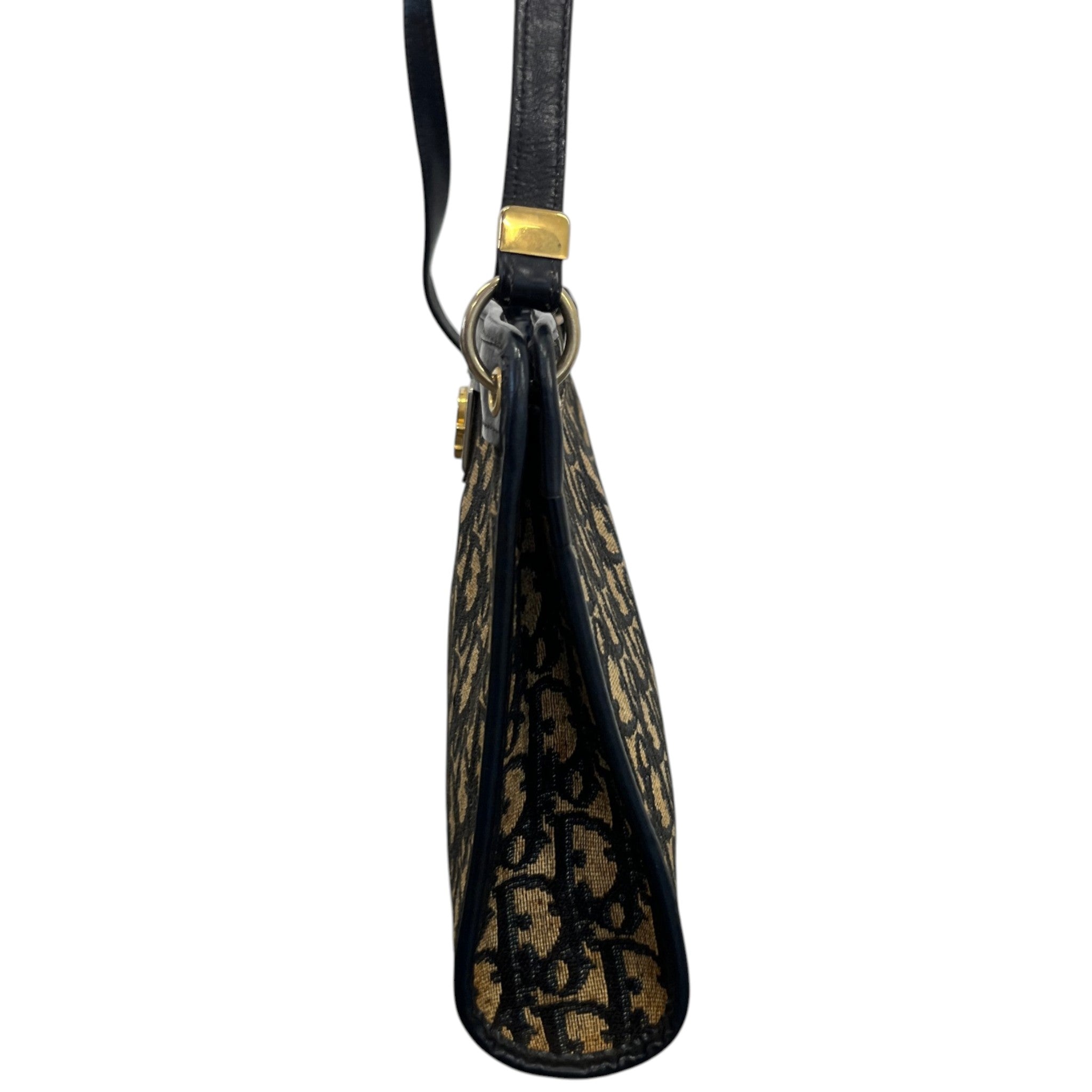 Women's Vintage Trotter Canvas Shoulder Bag Black