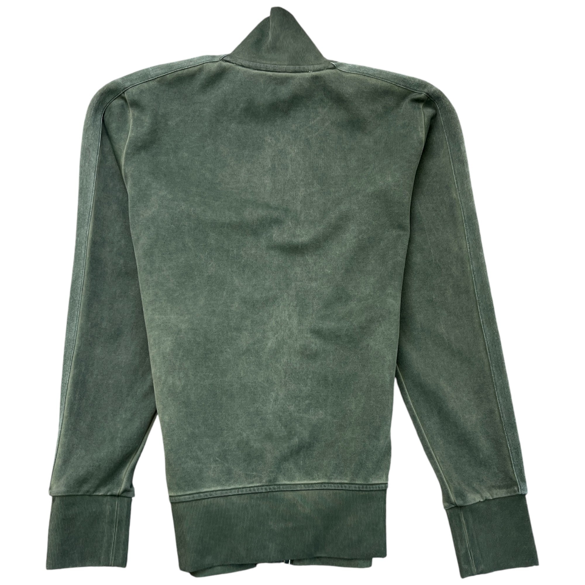 Men's Logo Print Track Jacket Green Size XS