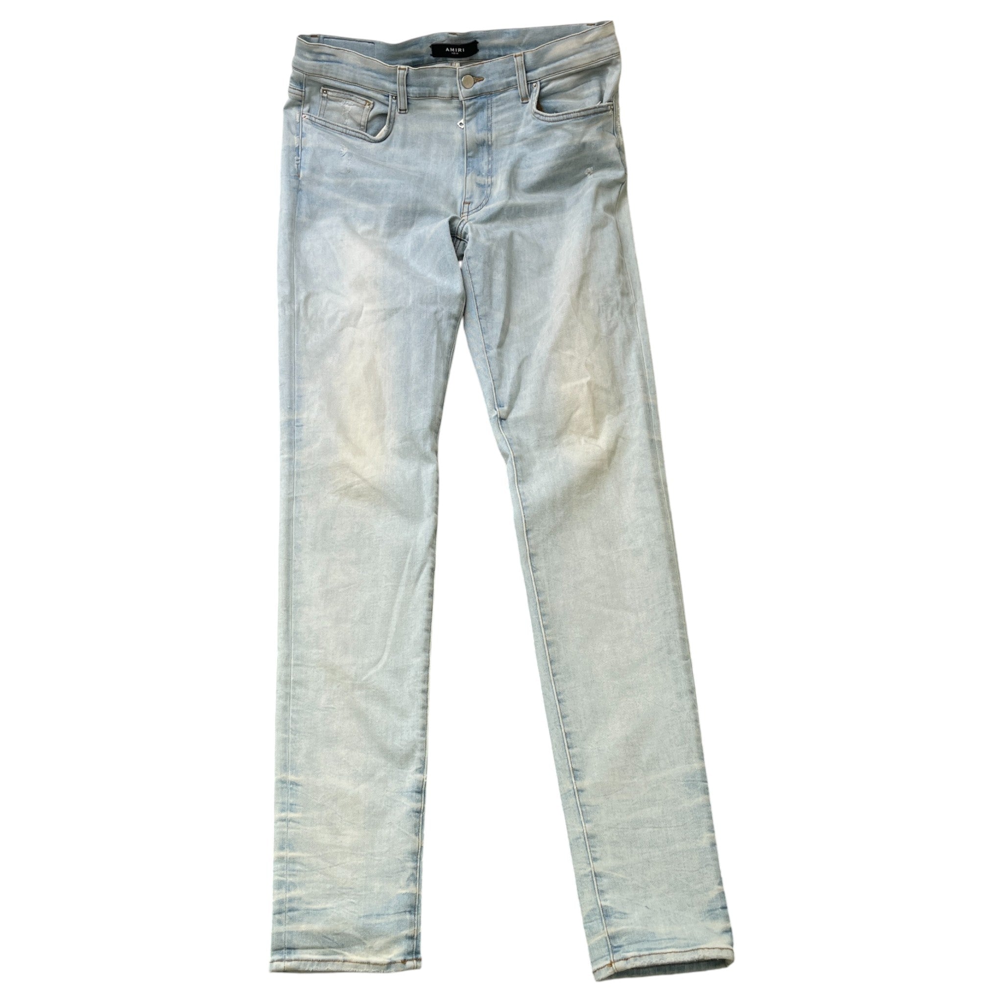 Men's Logo Patch Jeans Blue Size IT 52 / UK 36