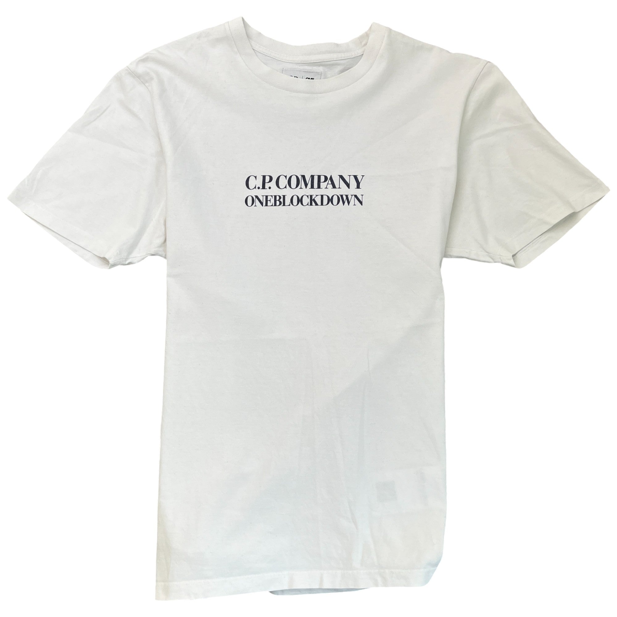 Men's Logo Print T-Shirt White Size L