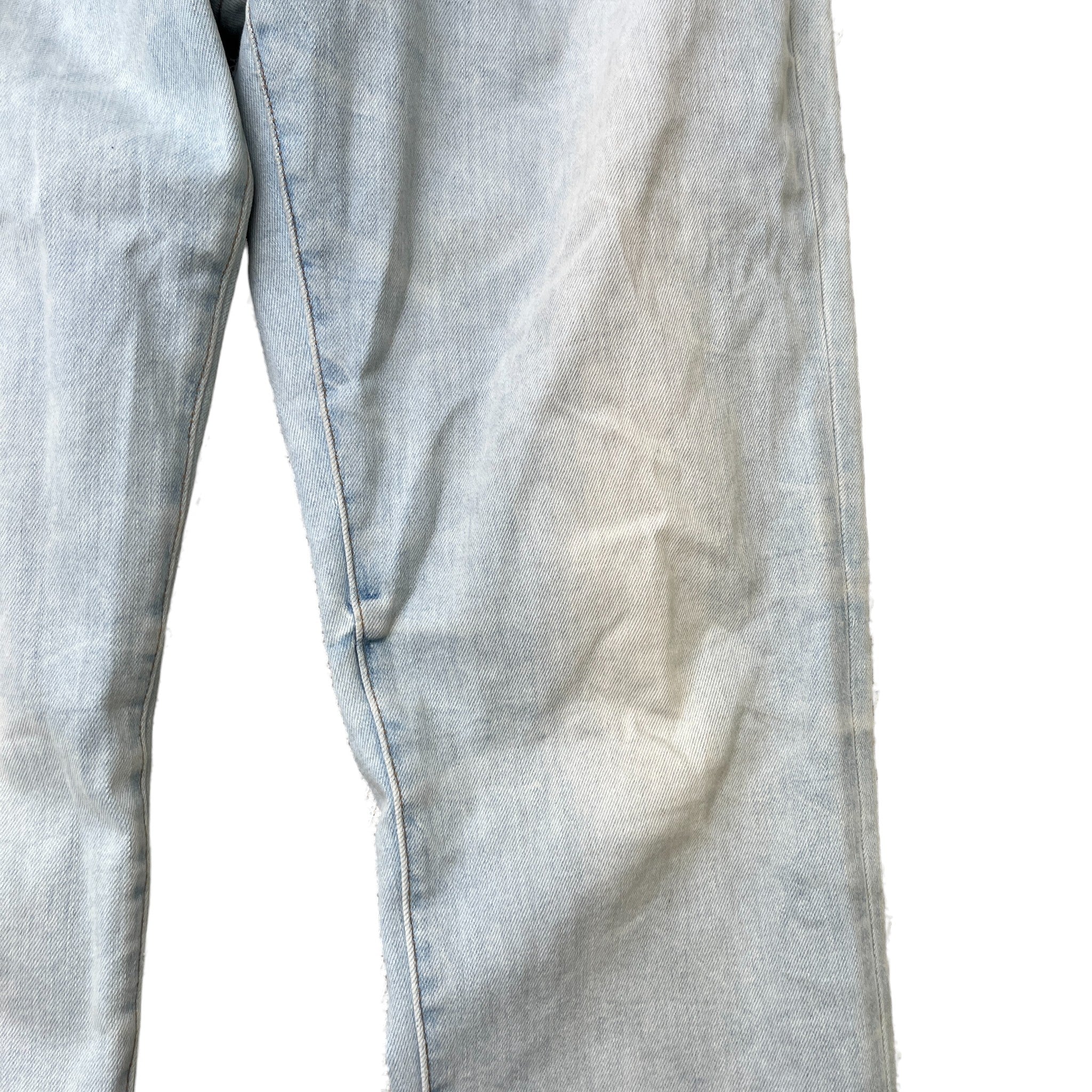 Men's Logo Patch Jeans Blue Size IT 52 / UK 36