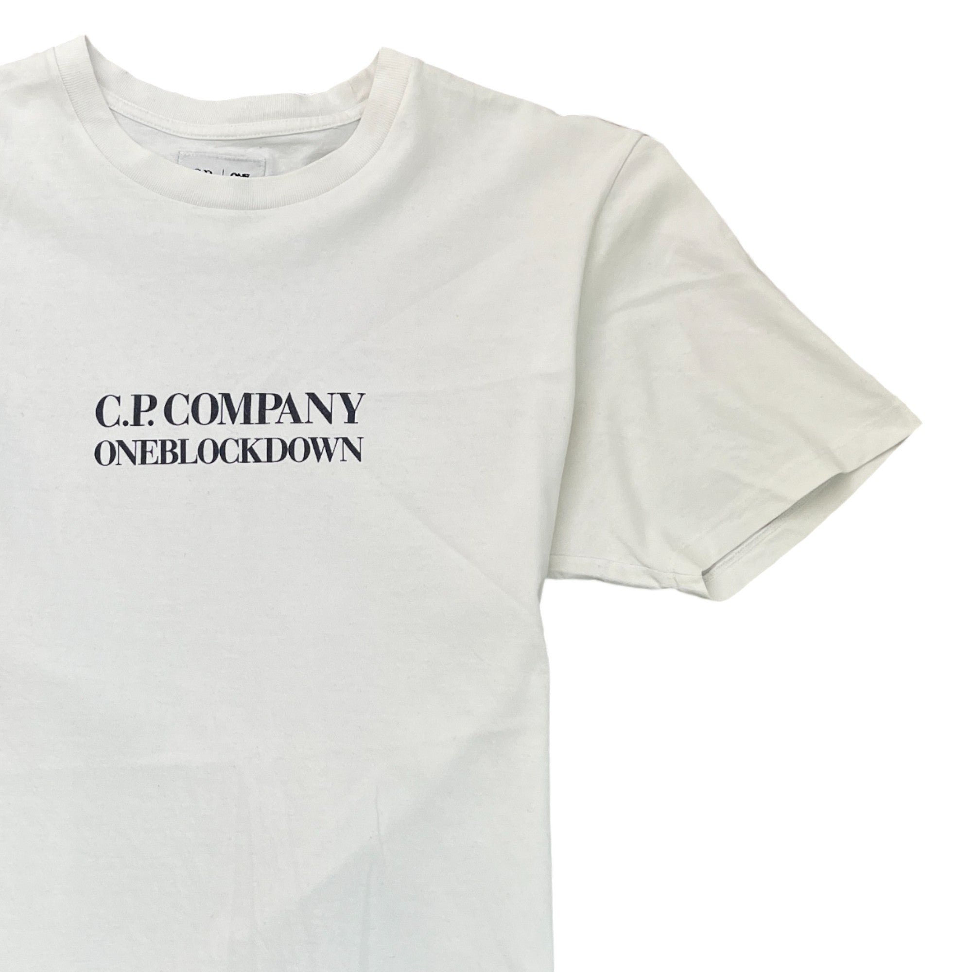 Men's Logo Print T-Shirt White Size L