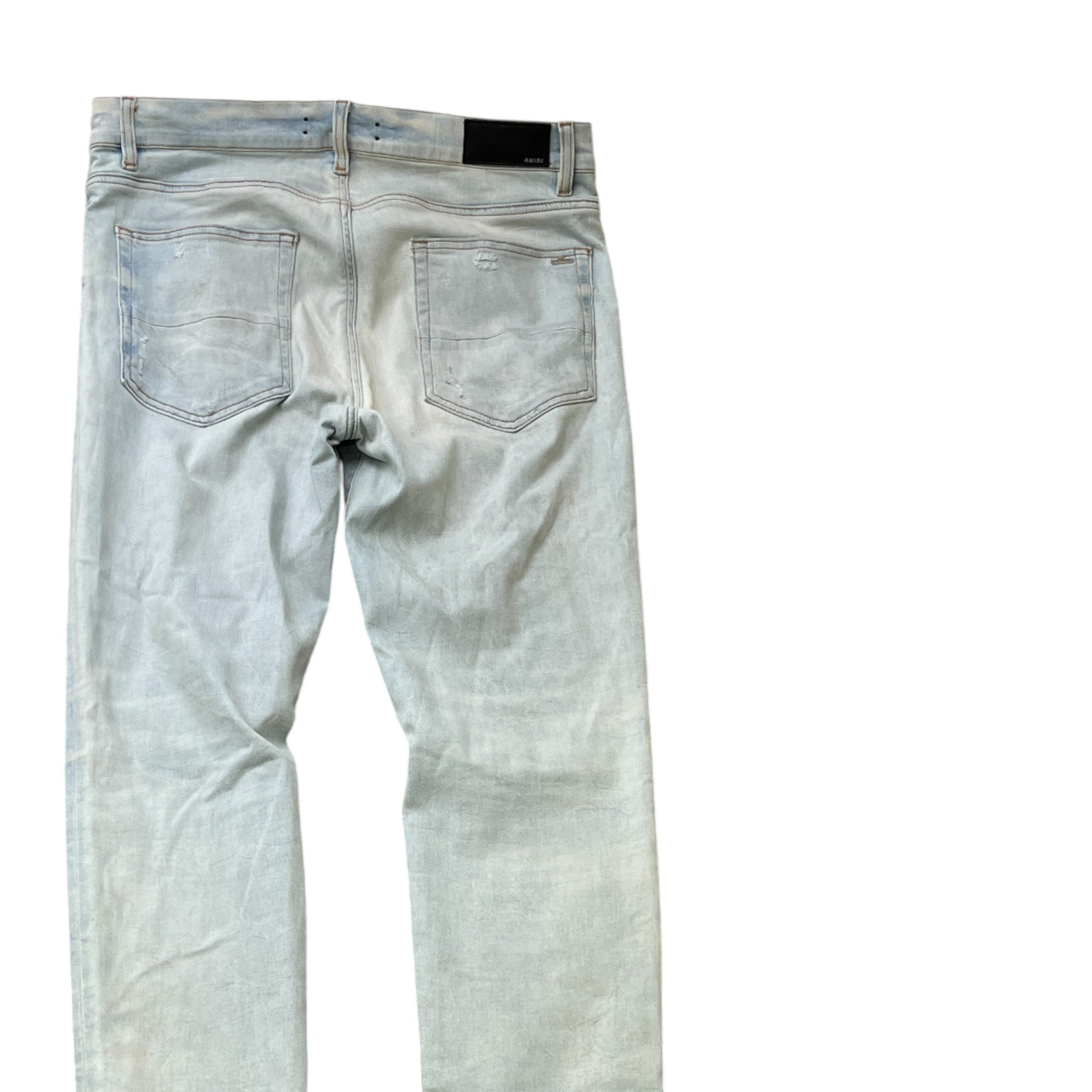 Men's Logo Patch Jeans Blue Size IT 52 / UK 36