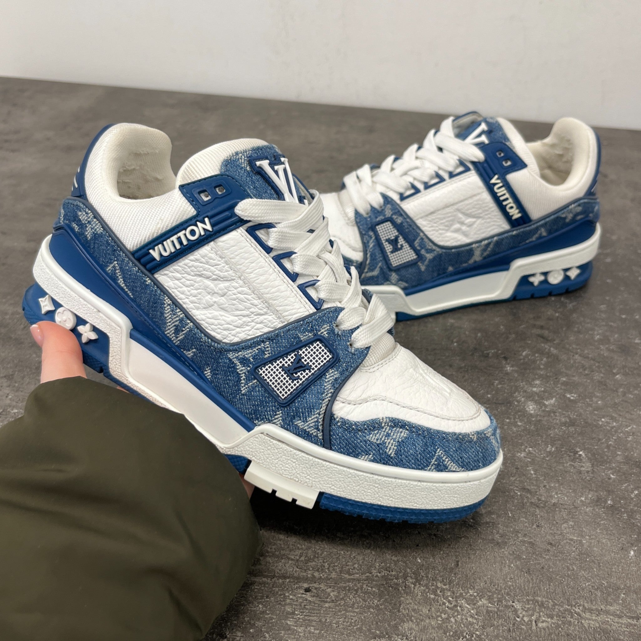 Women's Lv Denim Low Trainers Blue Size EU 35 / UK 2