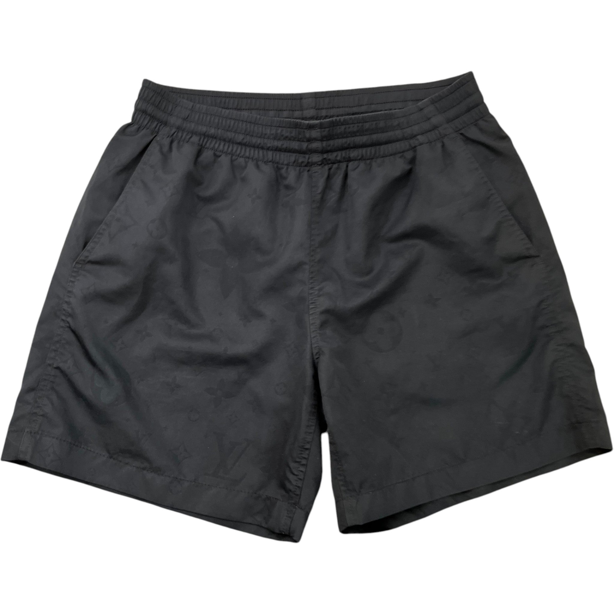 Men's Monogram Swim Shorts Black Size S
