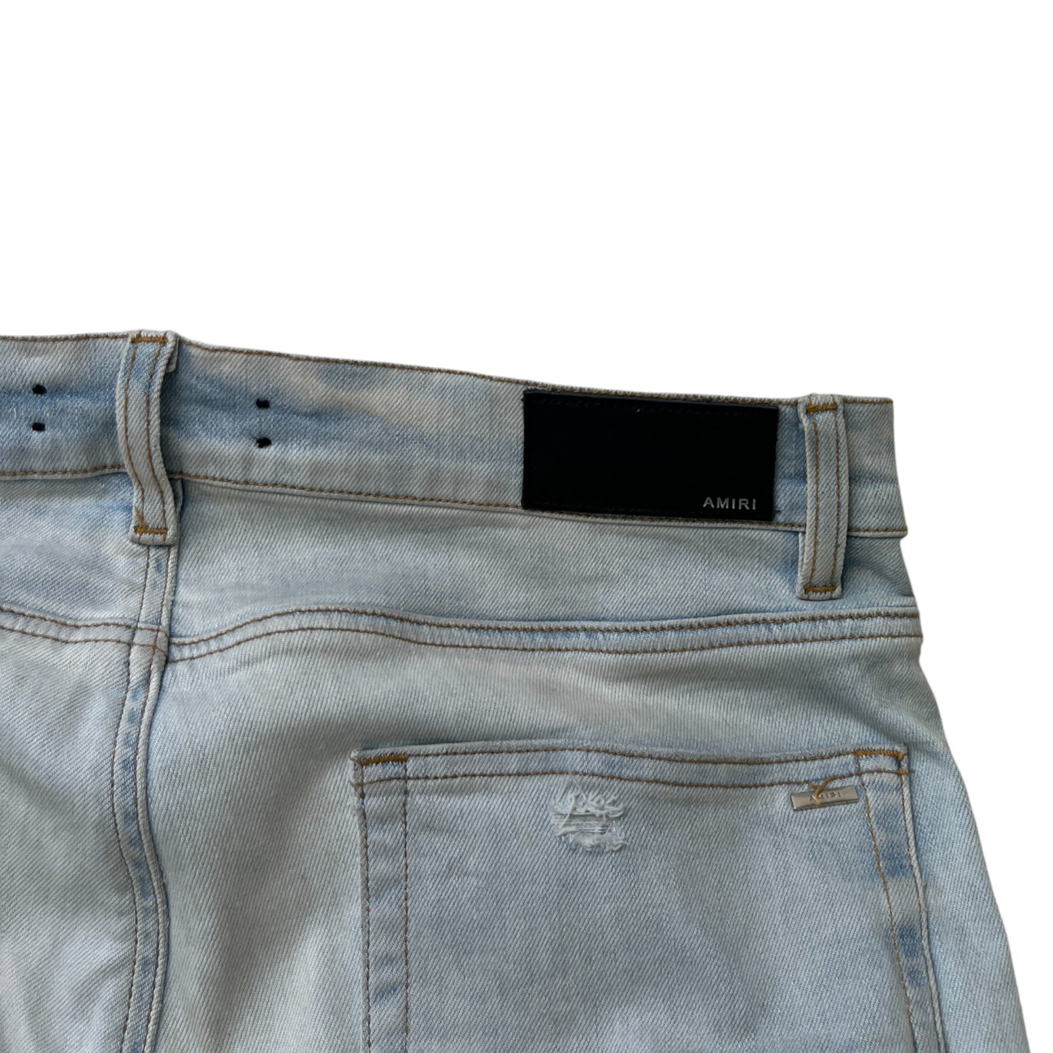 Men's Logo Patch Jeans Blue Size IT 52 / UK 36