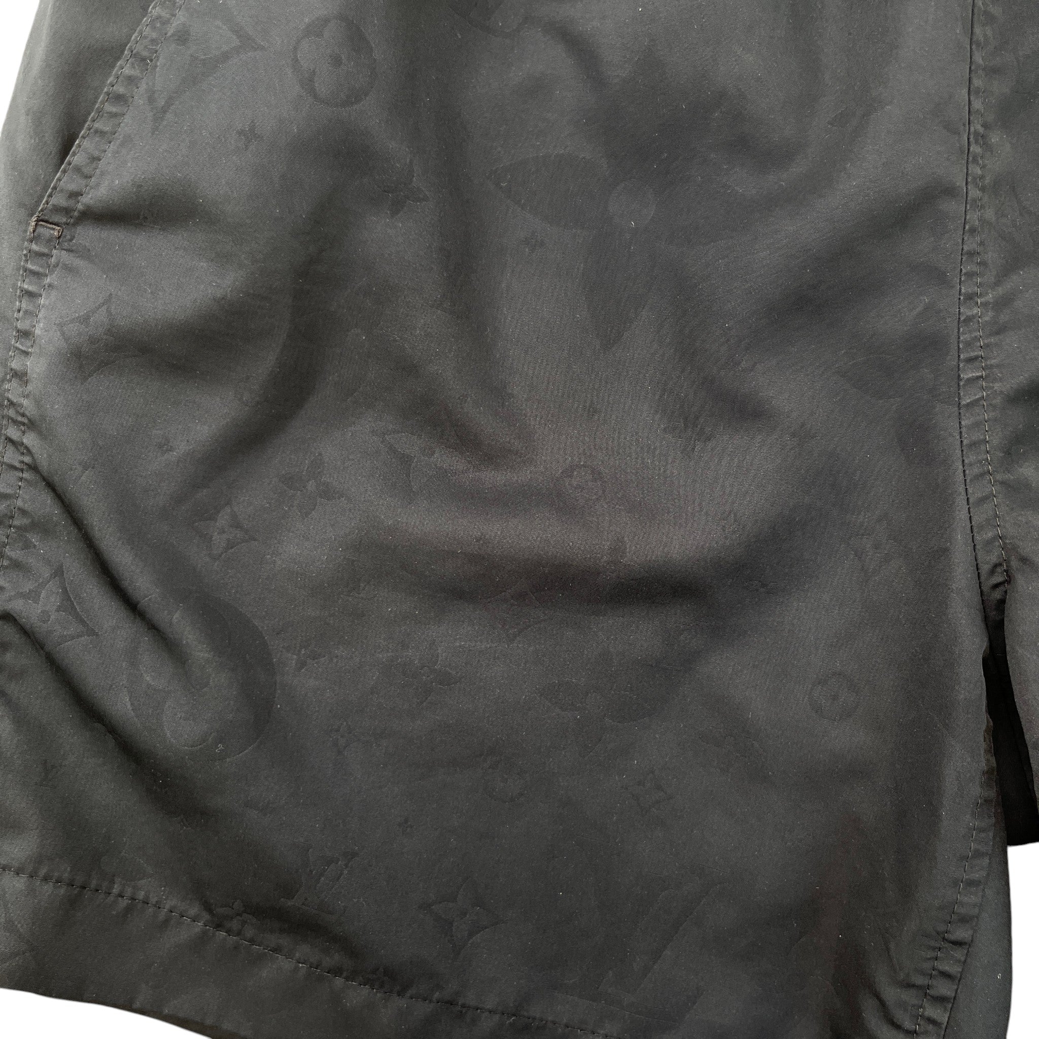 Men's Monogram Swim Shorts Black Size S
