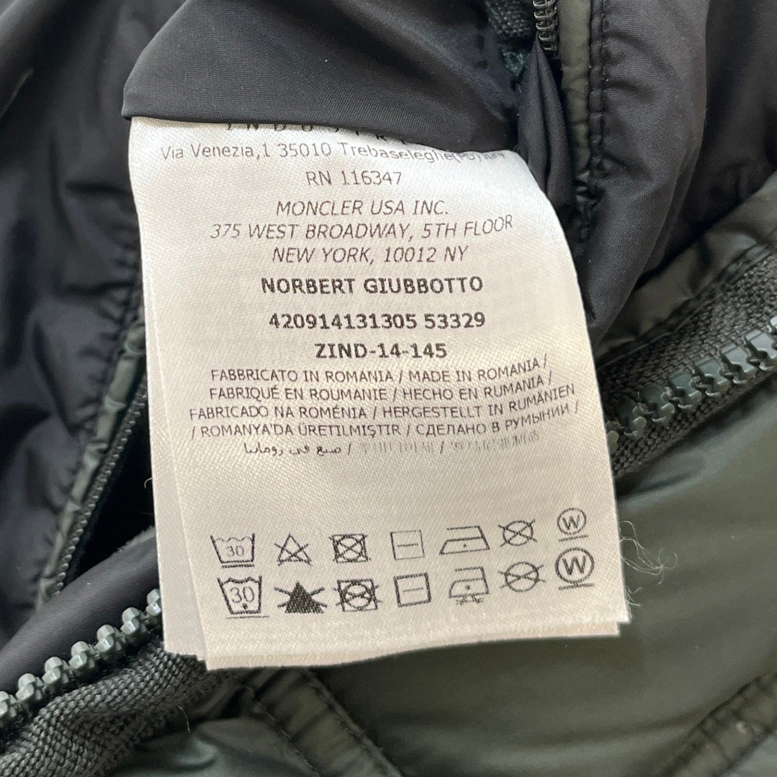 Men's Norbert Down Jacket Green Size 3 / L