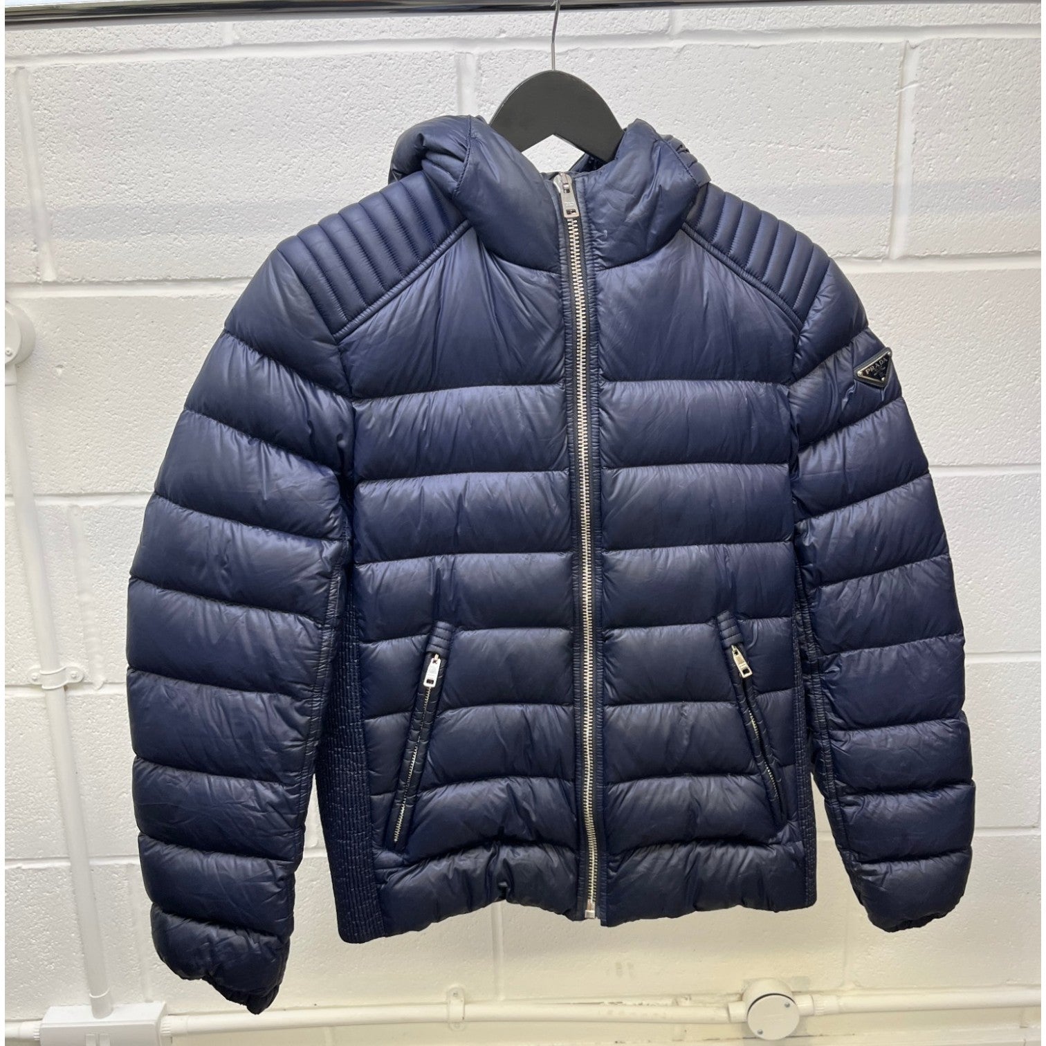 Men's Milano Puffer Down Jacket Navy Size IT 46 / S