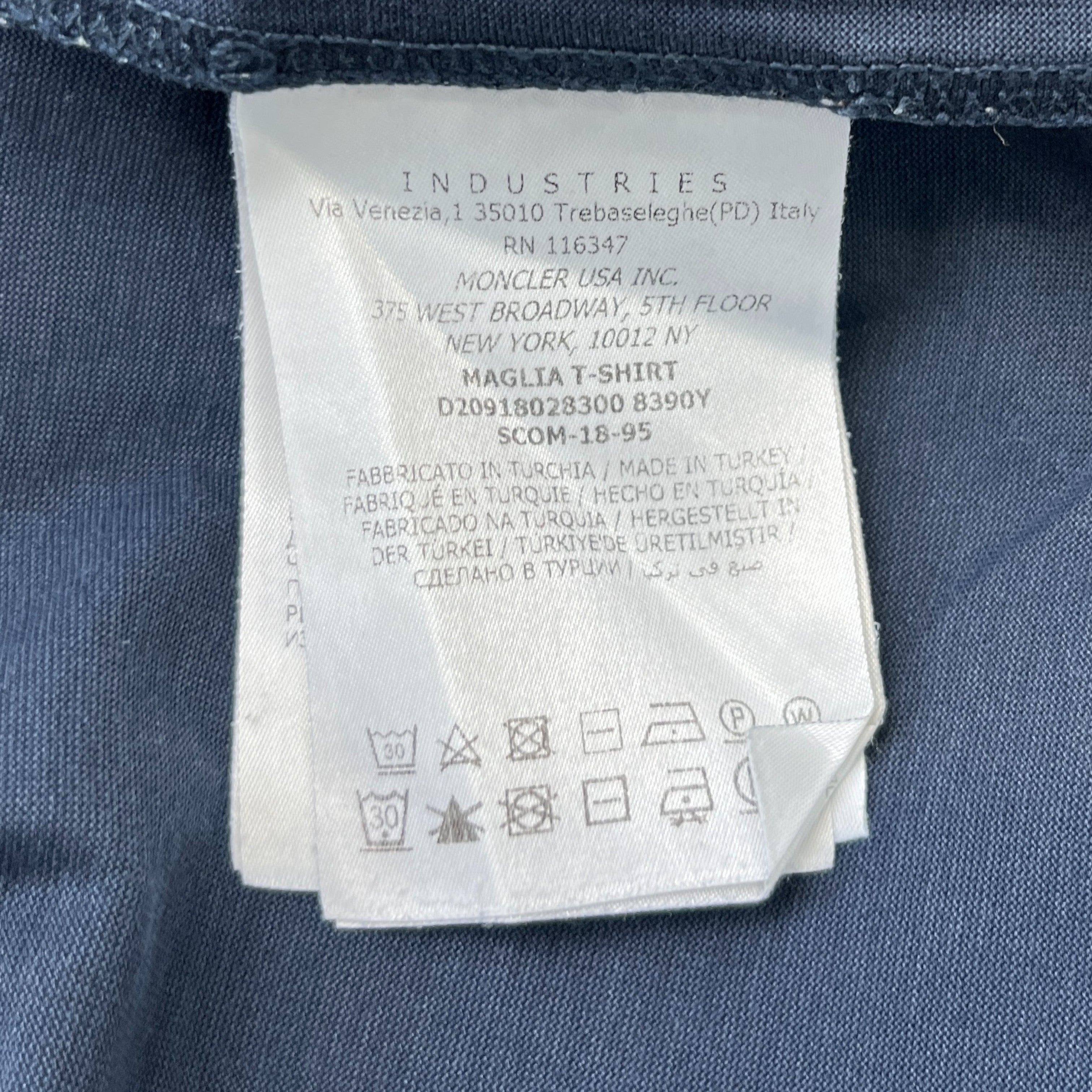 Men's Maglia T-Shirt Navy Size XXL