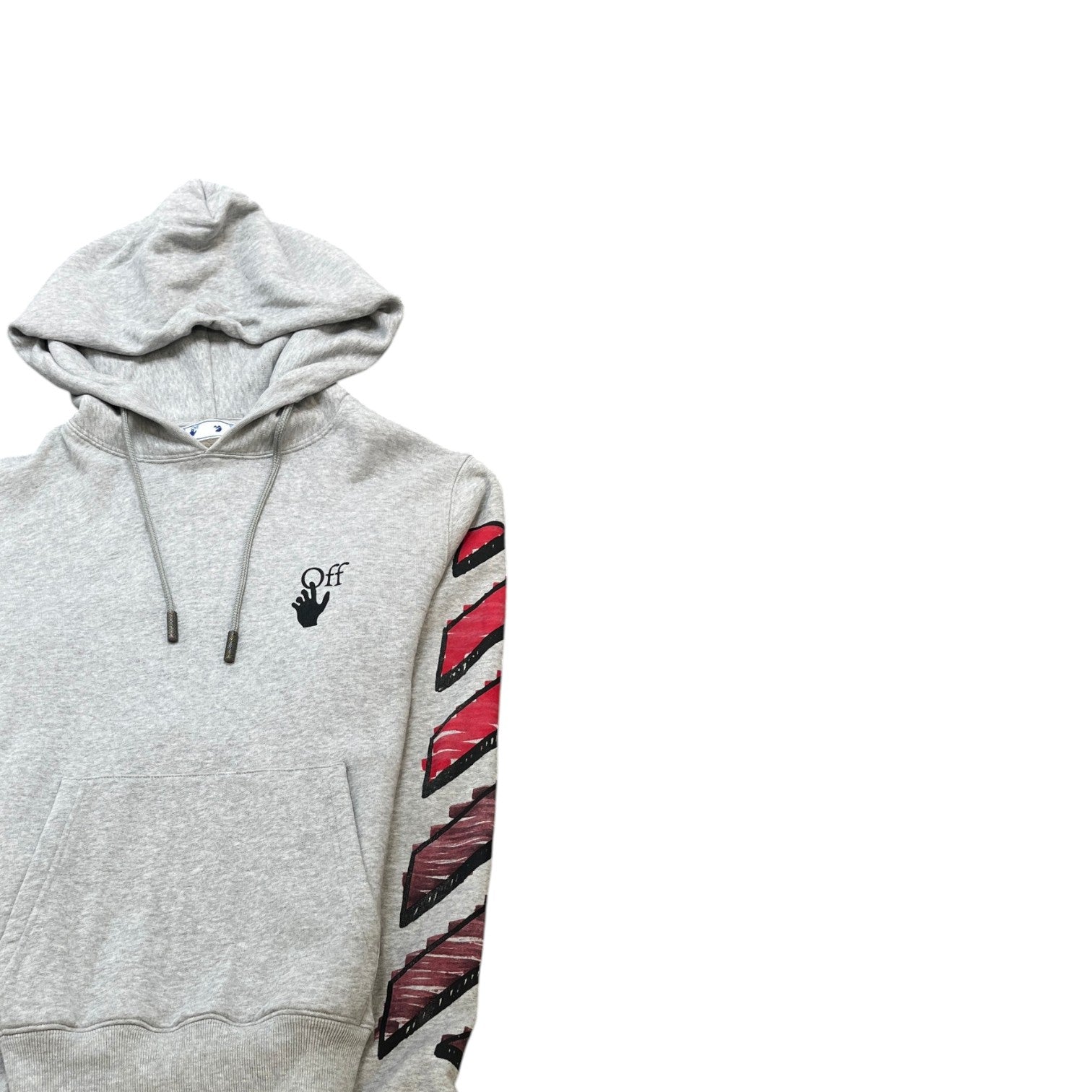 Men's Arrow Logo Hoodie Grey Size XXS
