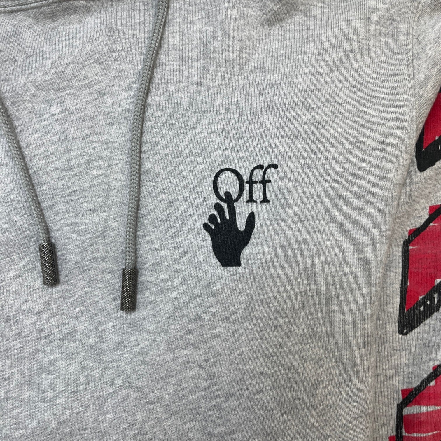 Men's Arrow Logo Hoodie Grey Size XXS