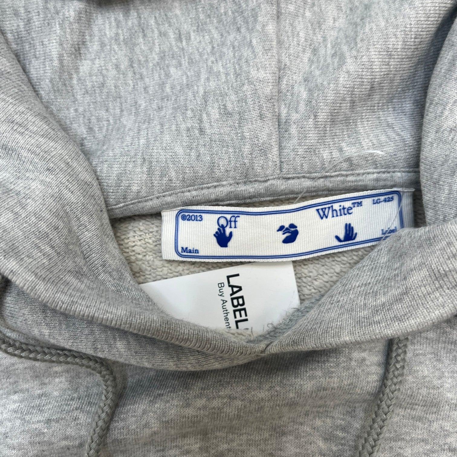 Men's Arrow Logo Hoodie Grey Size XXS