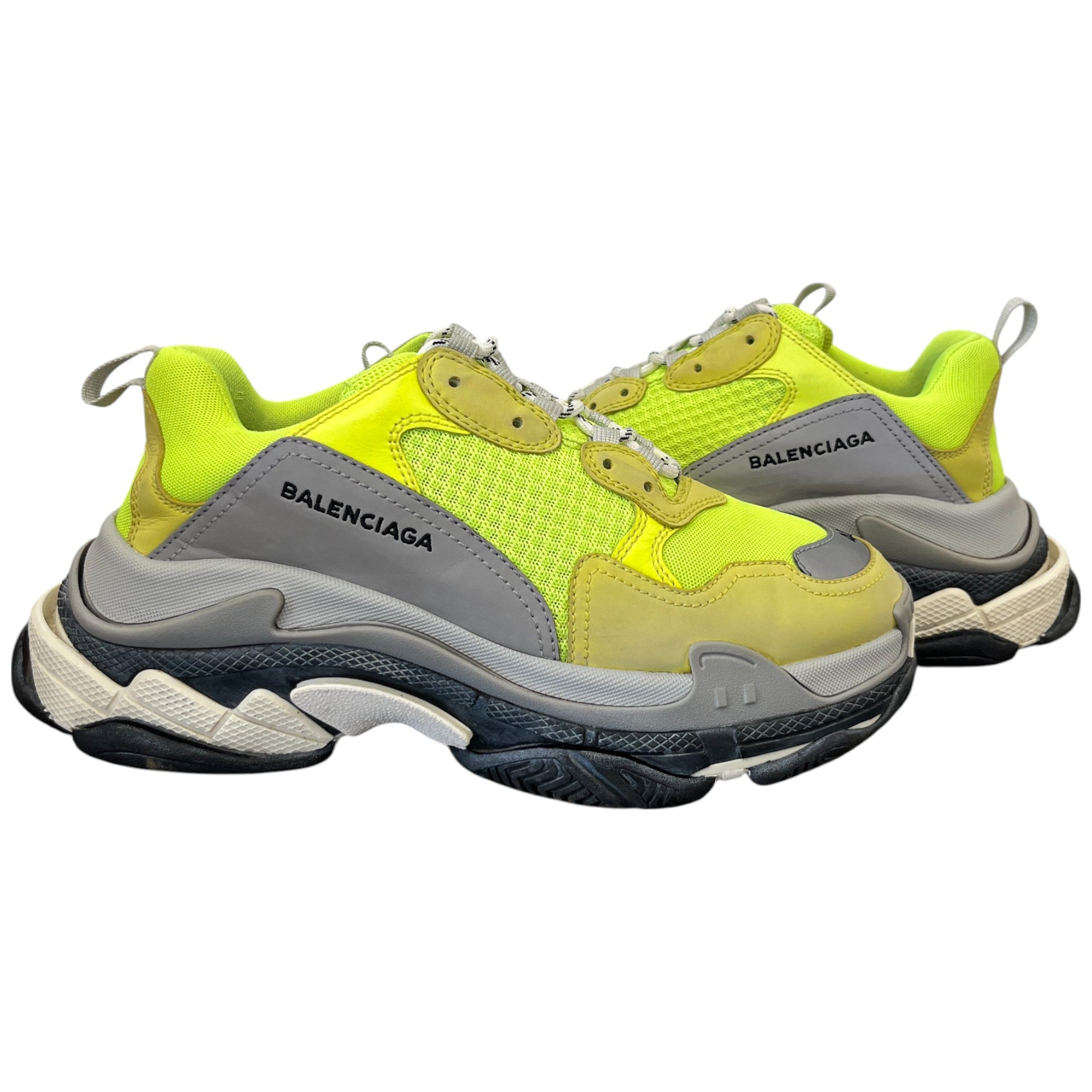 Men's Neon Triple S Low Trainers Green Size EU 41 / UK 7