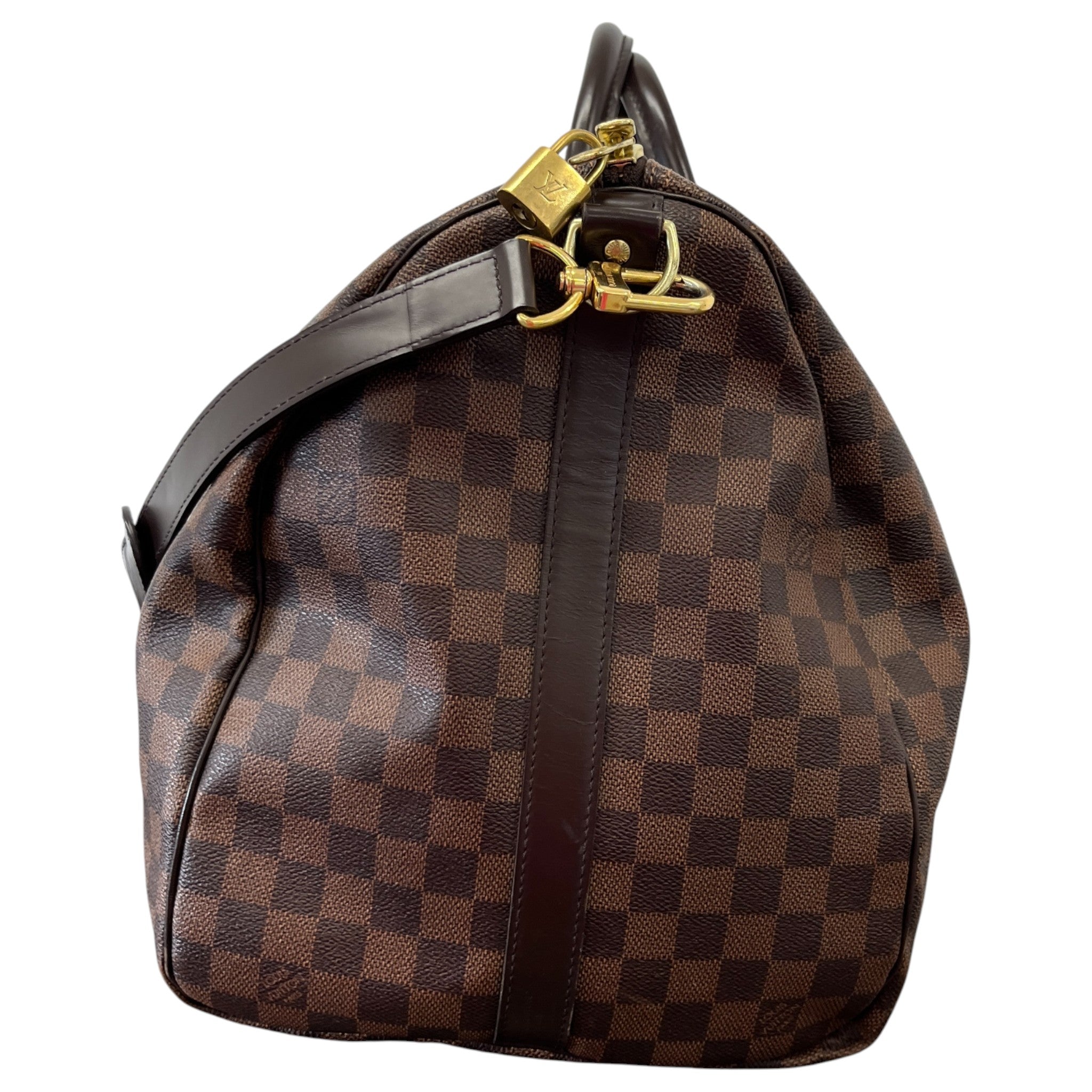 Men's Keepall Bandoulière 55 Damier Ebene Bag Brown