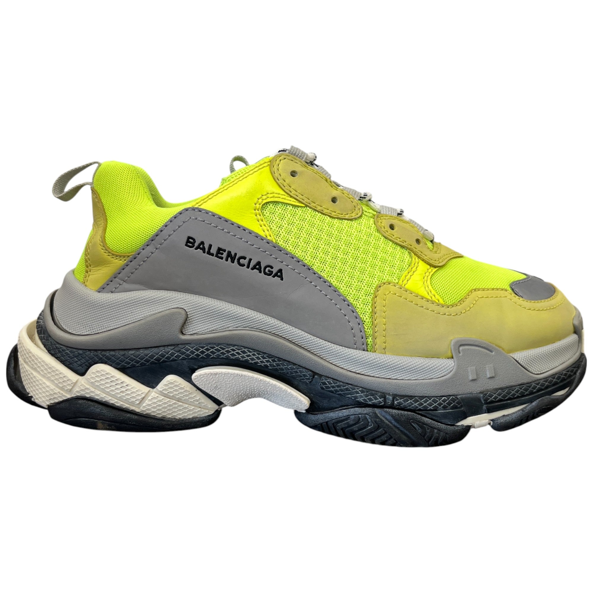 Men's Neon Triple S Low Trainers Green Size EU 41 / UK 7