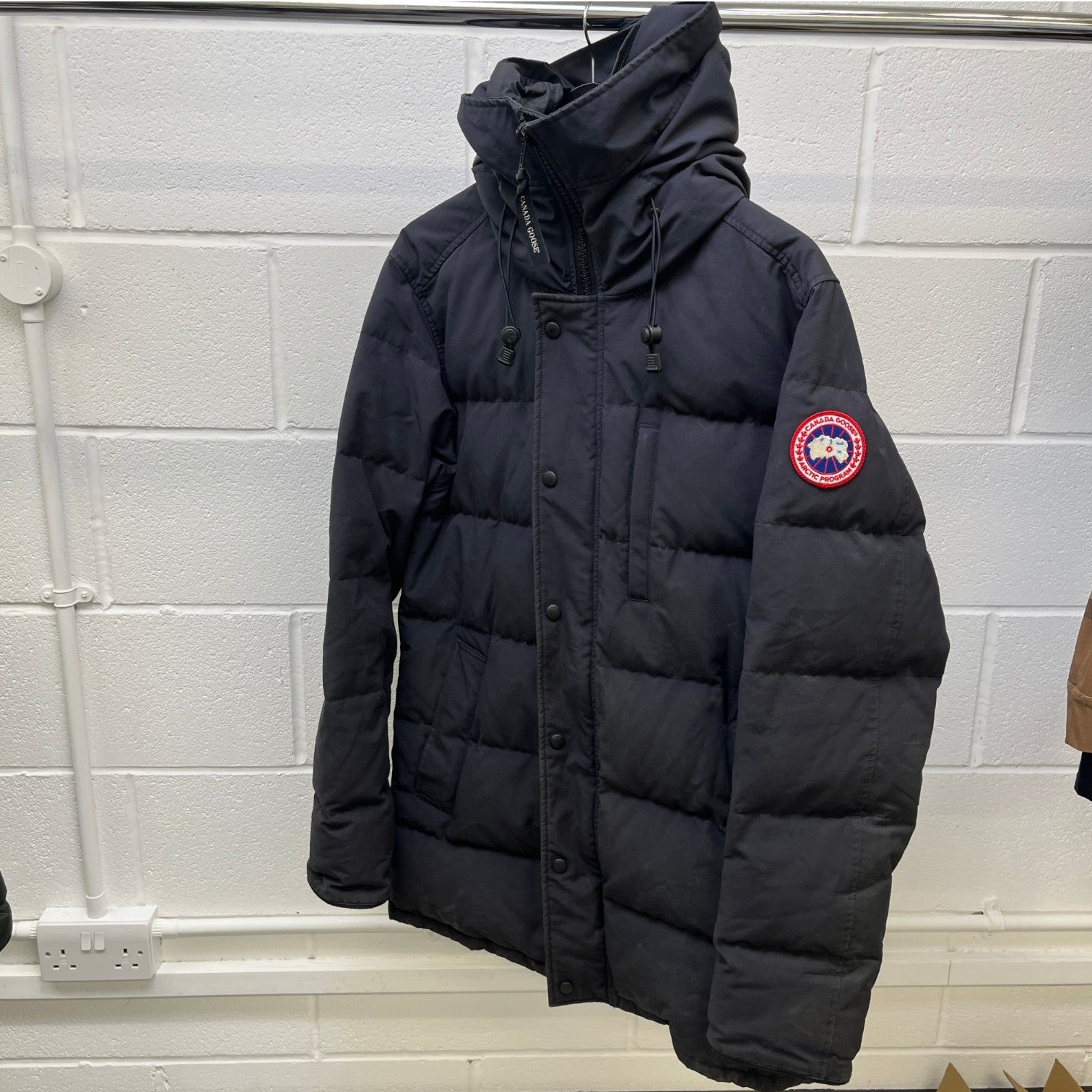Men's Carson Parka Down Jacket Navy Size L