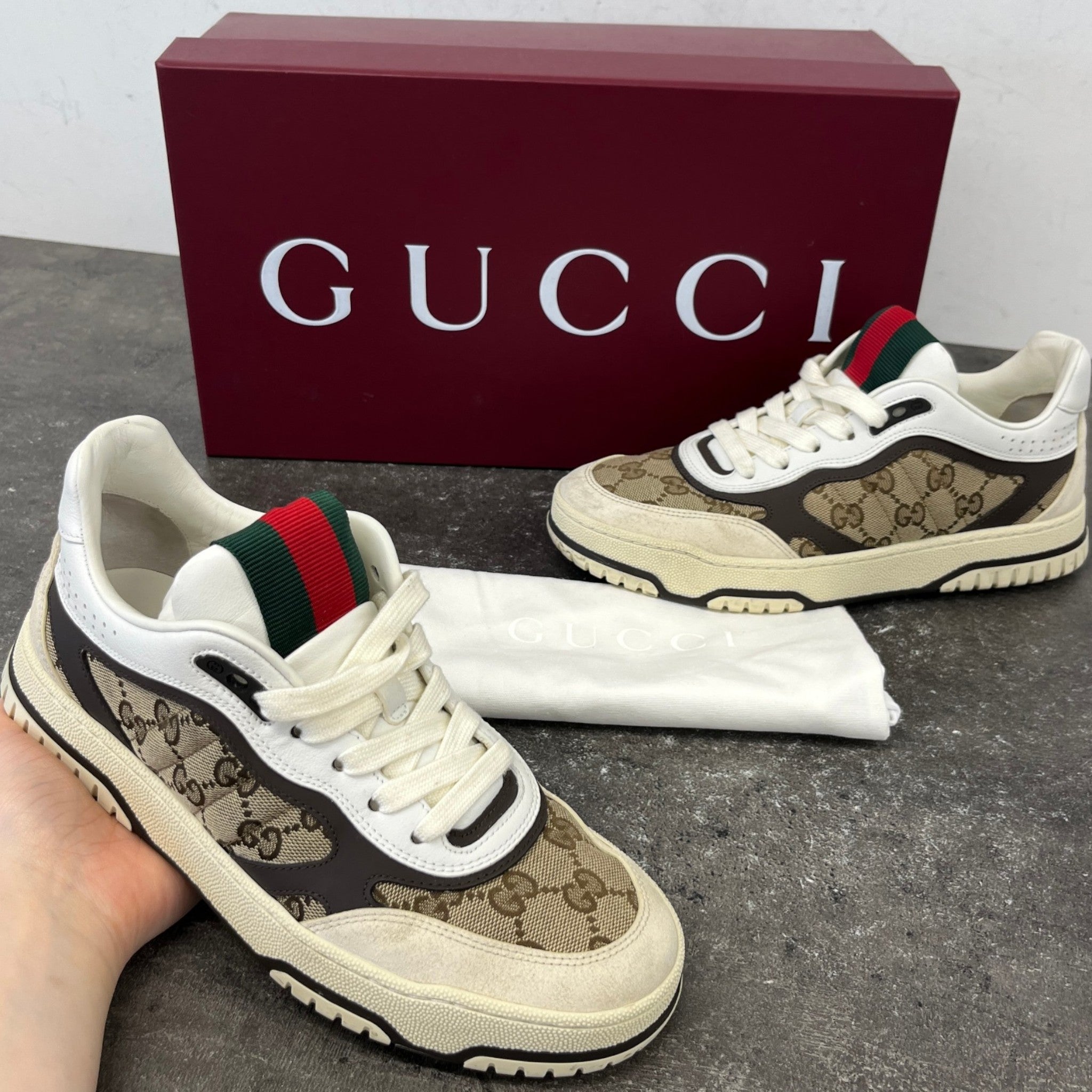 Women's Re-Web Low Trainers Beige Size EU 37 / UK 4