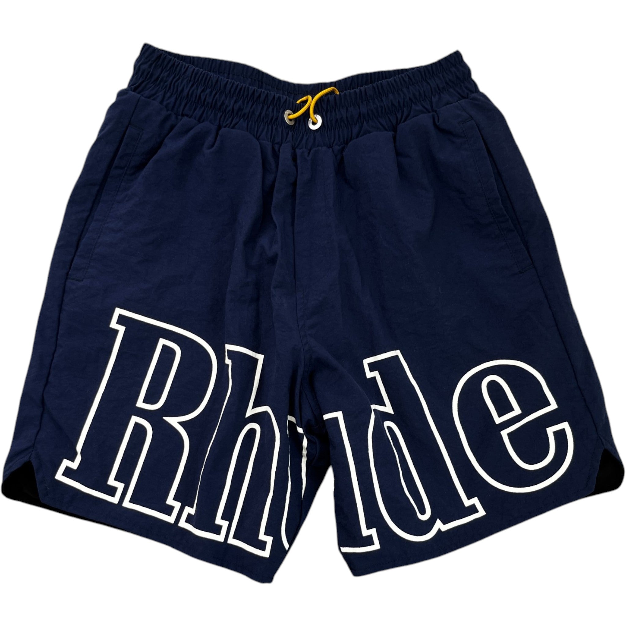 Men's Logo Print Shorts Navy Size M