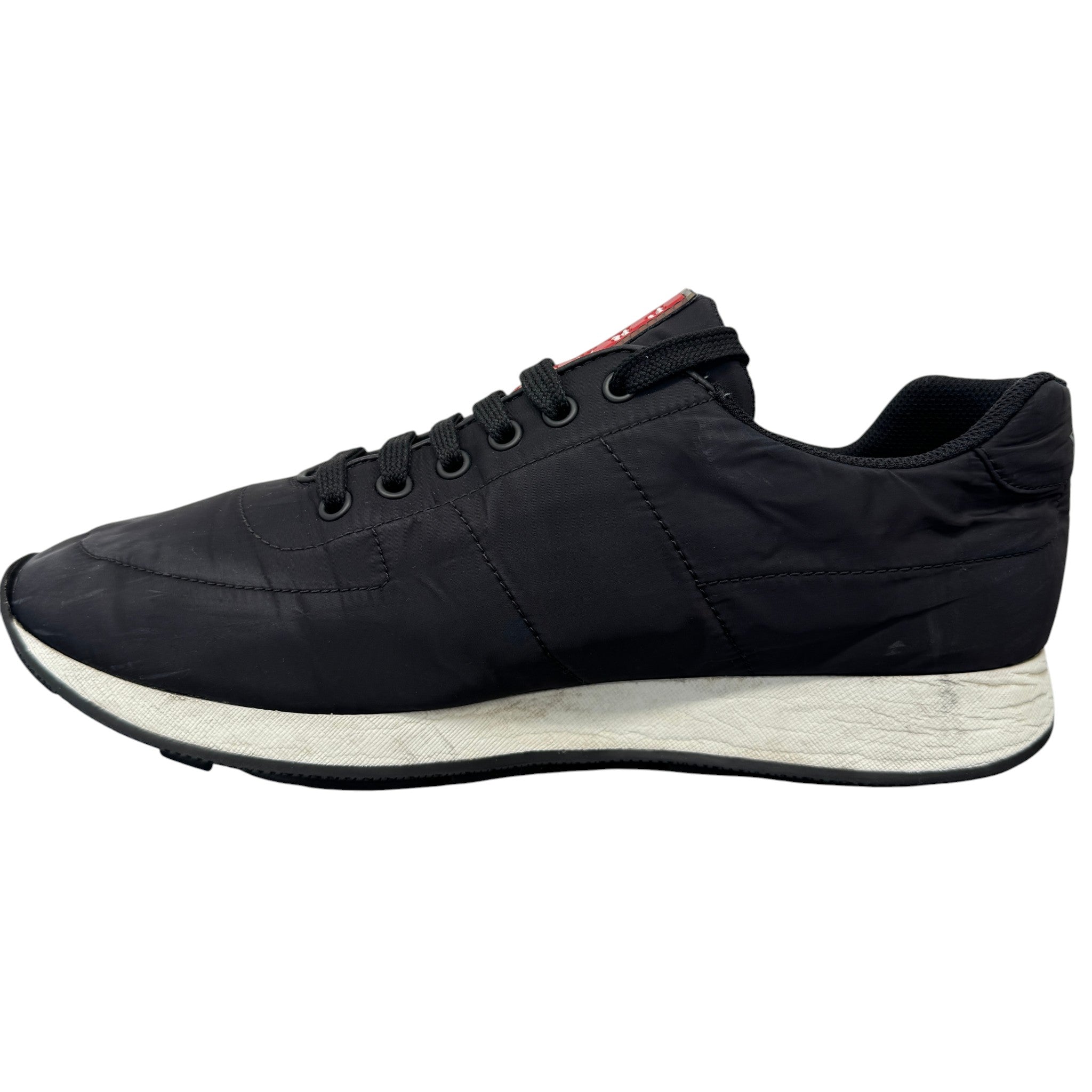 Men's Lina Rossa Runner Low Trainers Black Size EU 42 / UK 8
