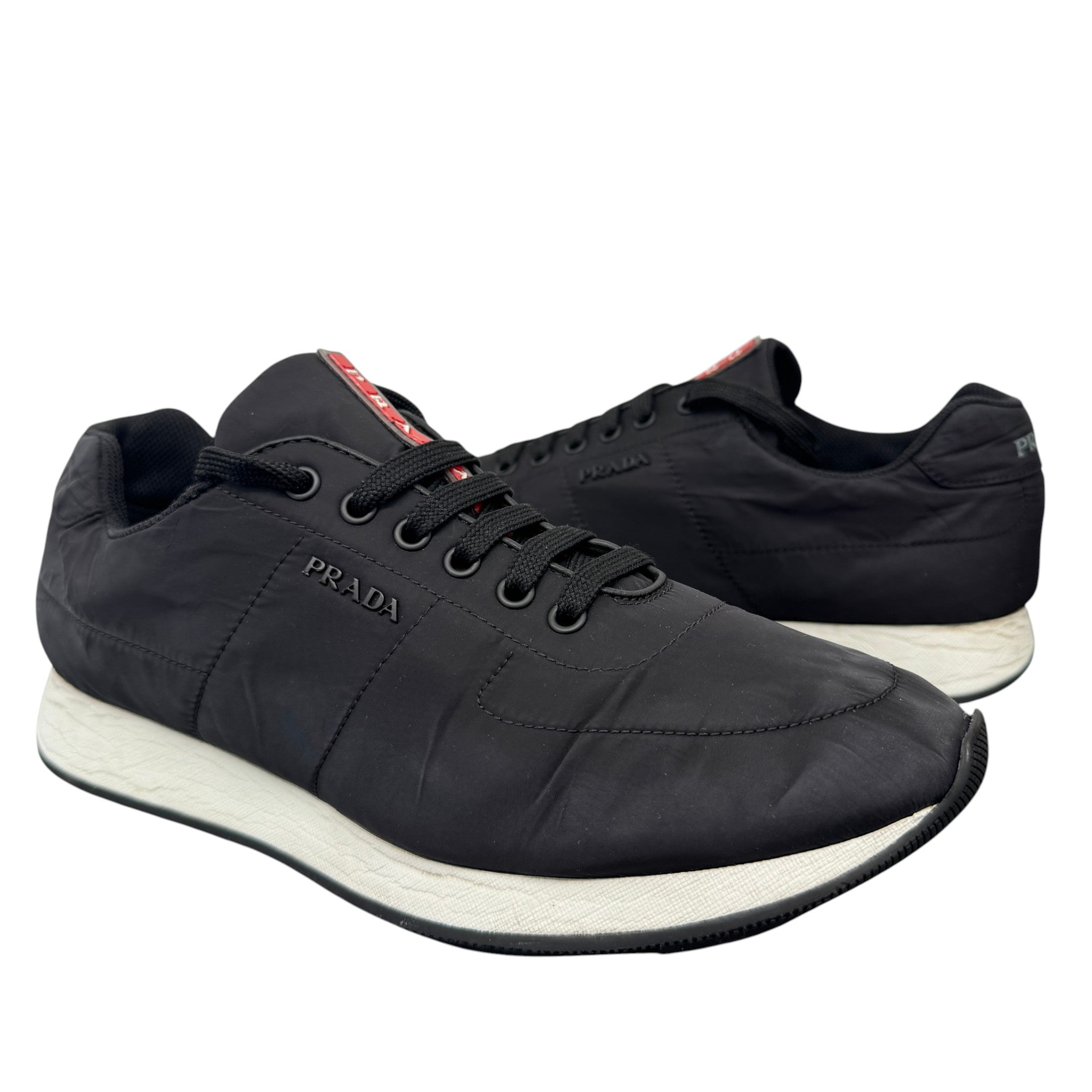 Men's Lina Rossa Runner Low Trainers Black Size EU 42 / UK 8