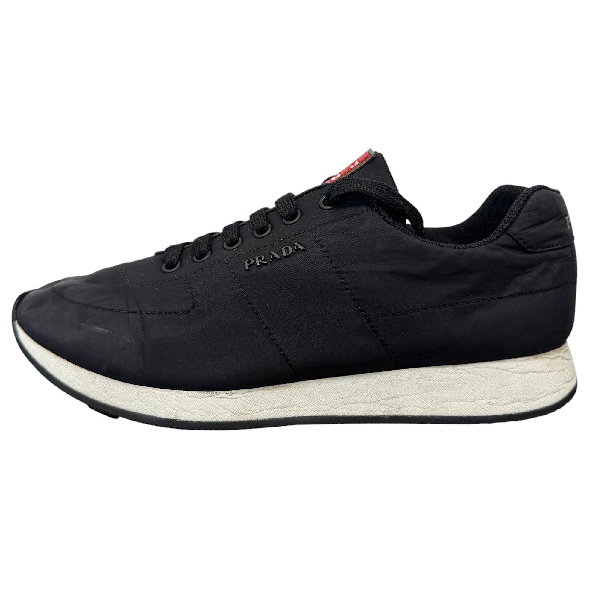 Men's Lina Rossa Runner Low Trainers Black Size EU 42 / UK 8