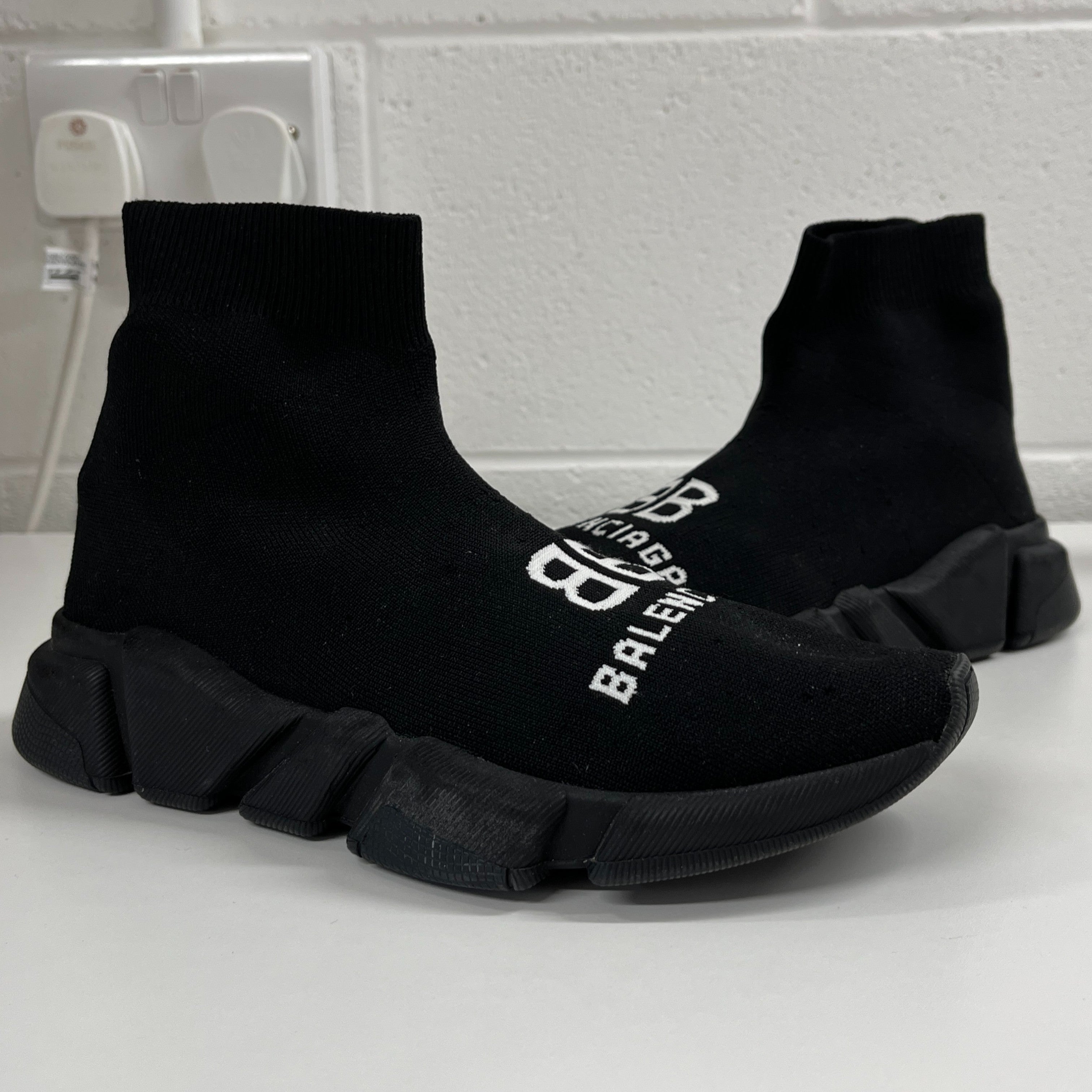 Women's Speed Sock High Trainers Black Size EU 38 / UK 5