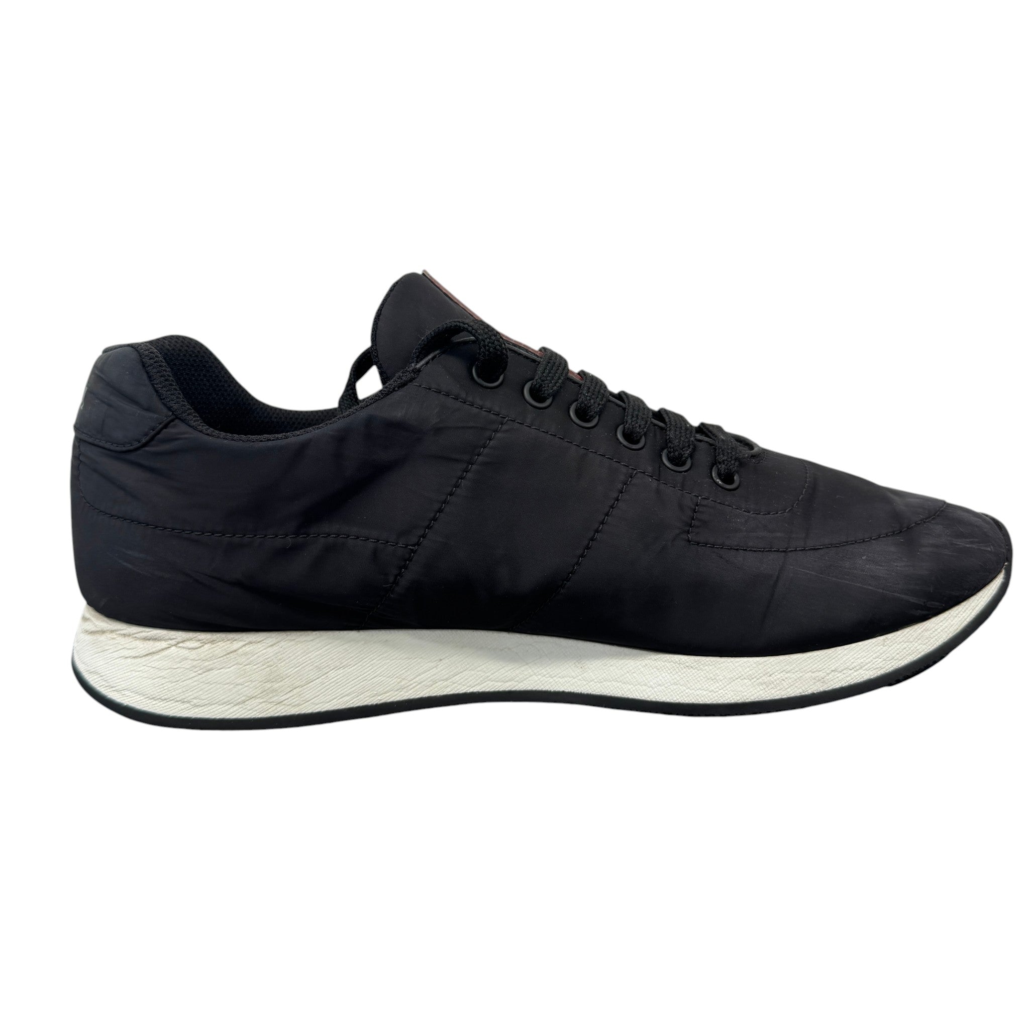 Men's Lina Rossa Runner Low Trainers Black Size EU 42 / UK 8