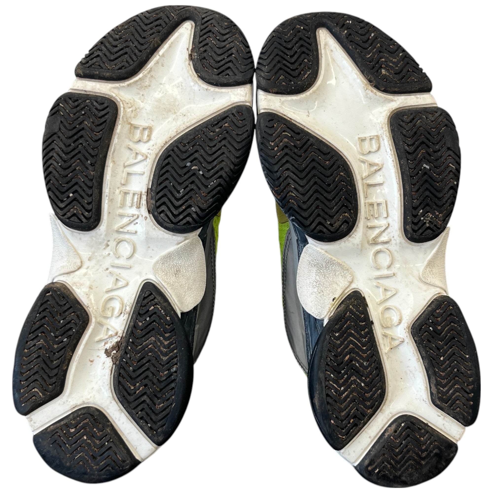 Men's Neon Triple S Low Trainers Green Size EU 41 / UK 7