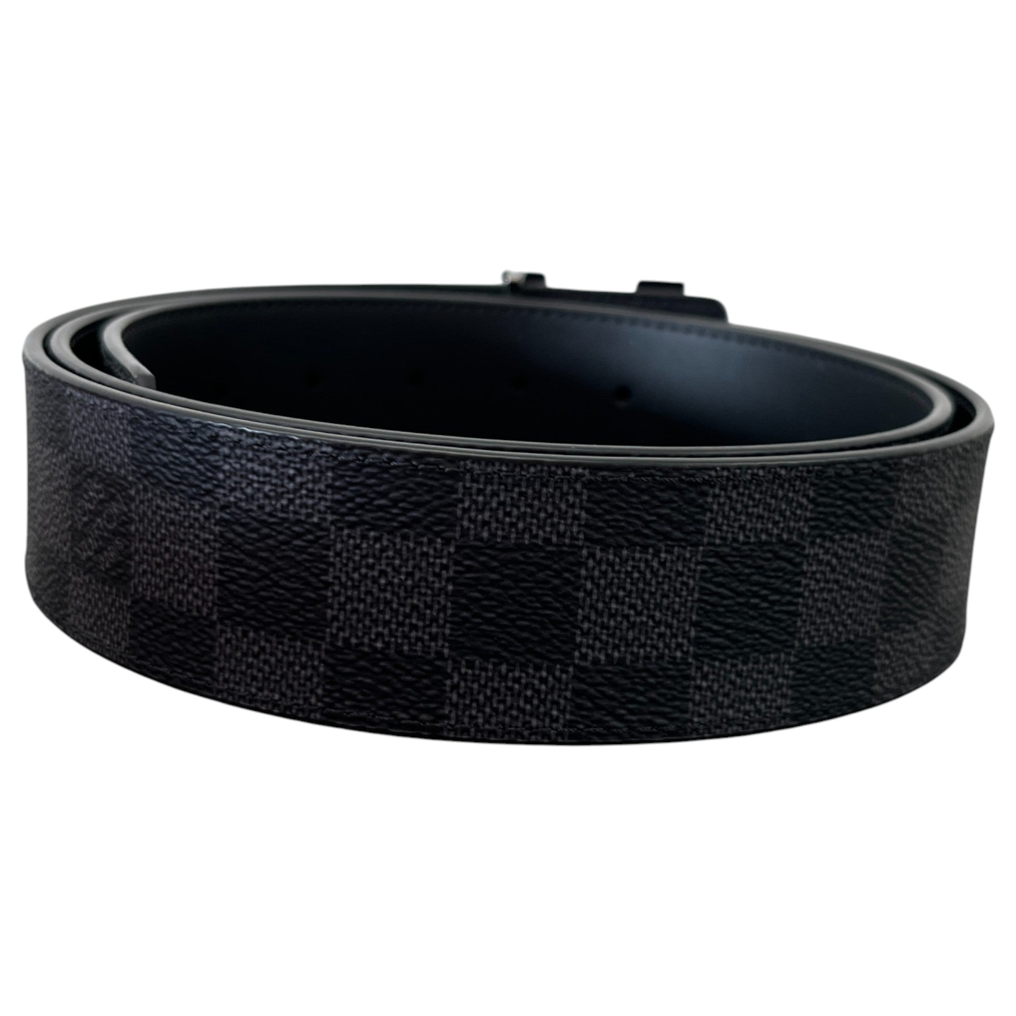 Men's Lv Reversible Belt Black Size Waist 42"