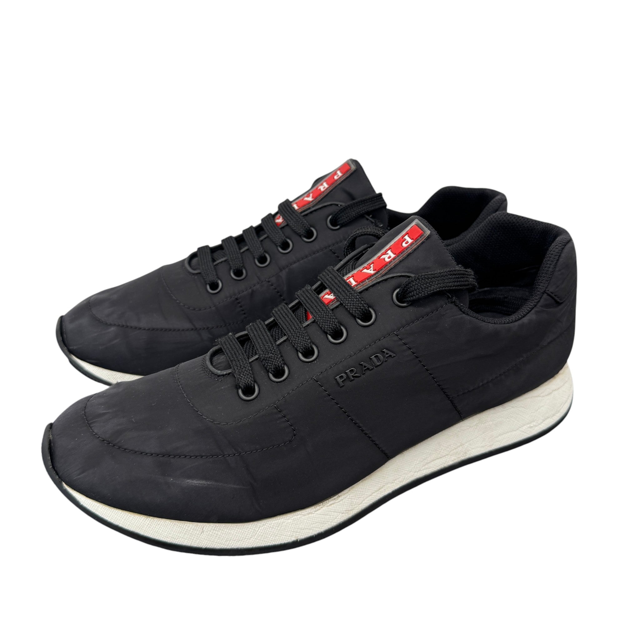 Men's Lina Rossa Runner Low Trainers Black Size EU 42 / UK 8