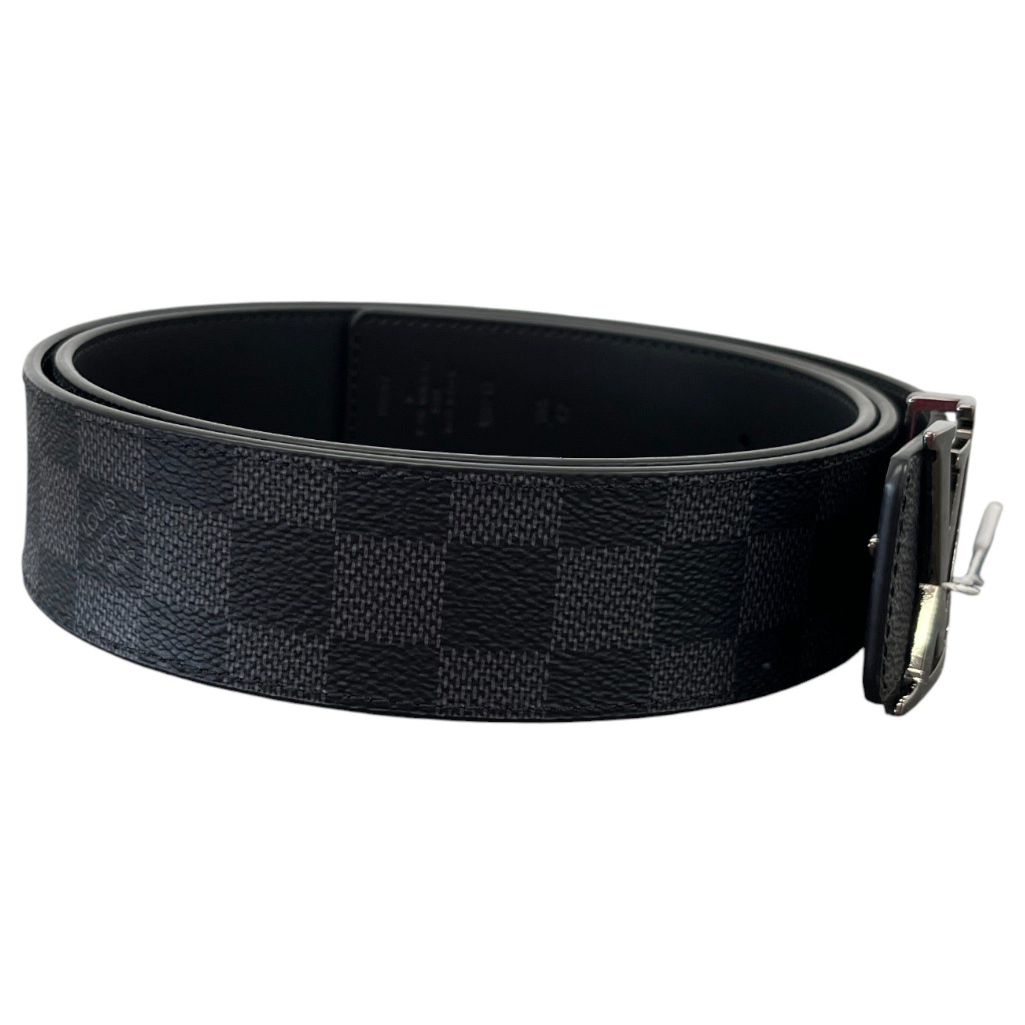 Men's Lv Reversible Belt Black Size Waist 42"