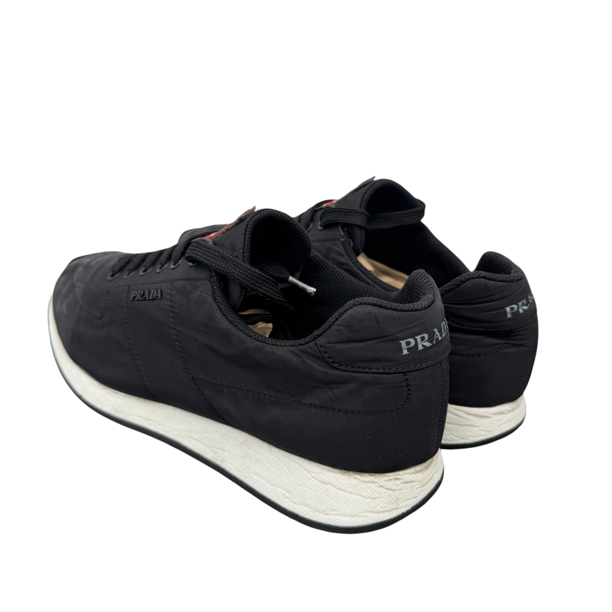 Men's Lina Rossa Runner Low Trainers Black Size EU 42 / UK 8