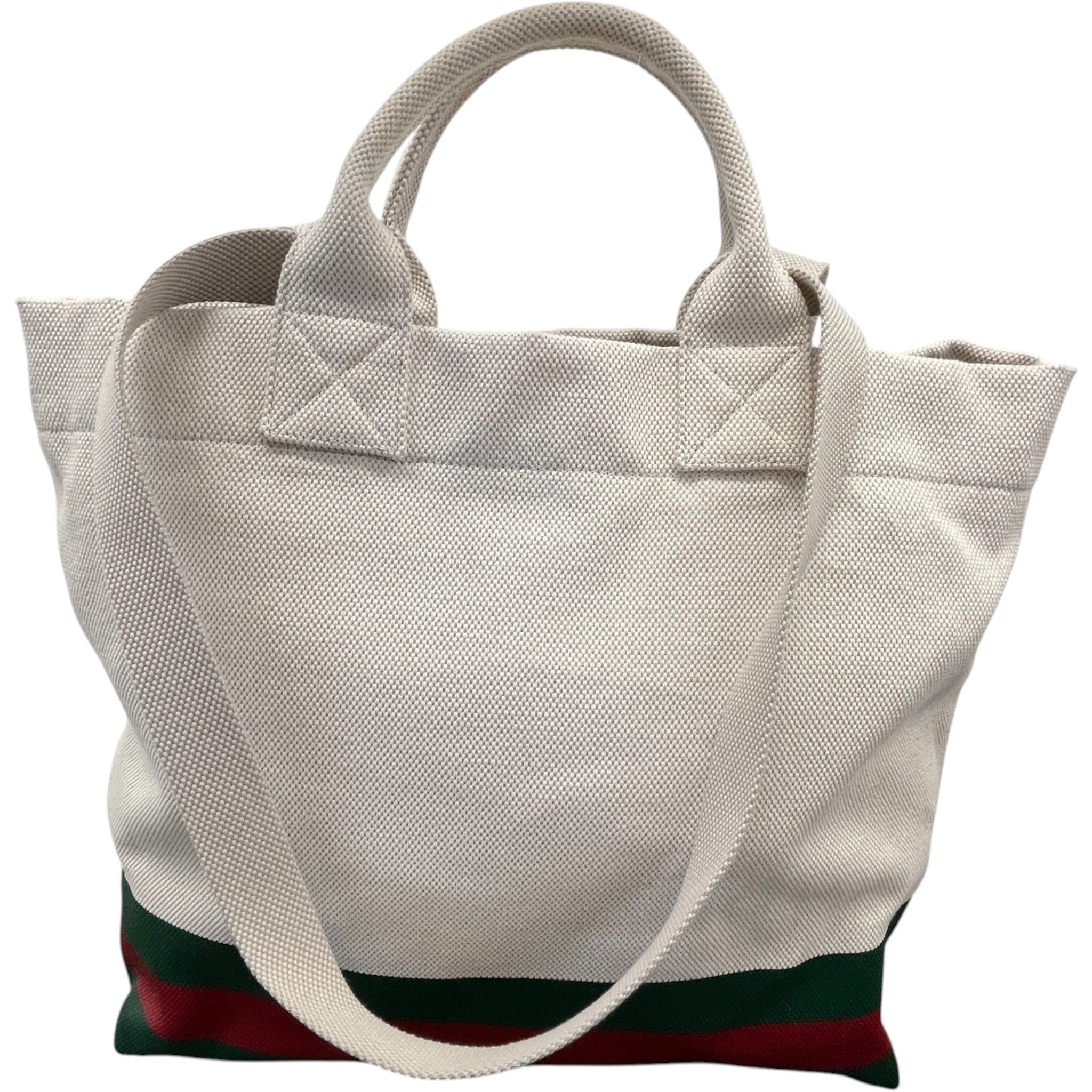 Men's Embossed Logo Tote Bag Beige