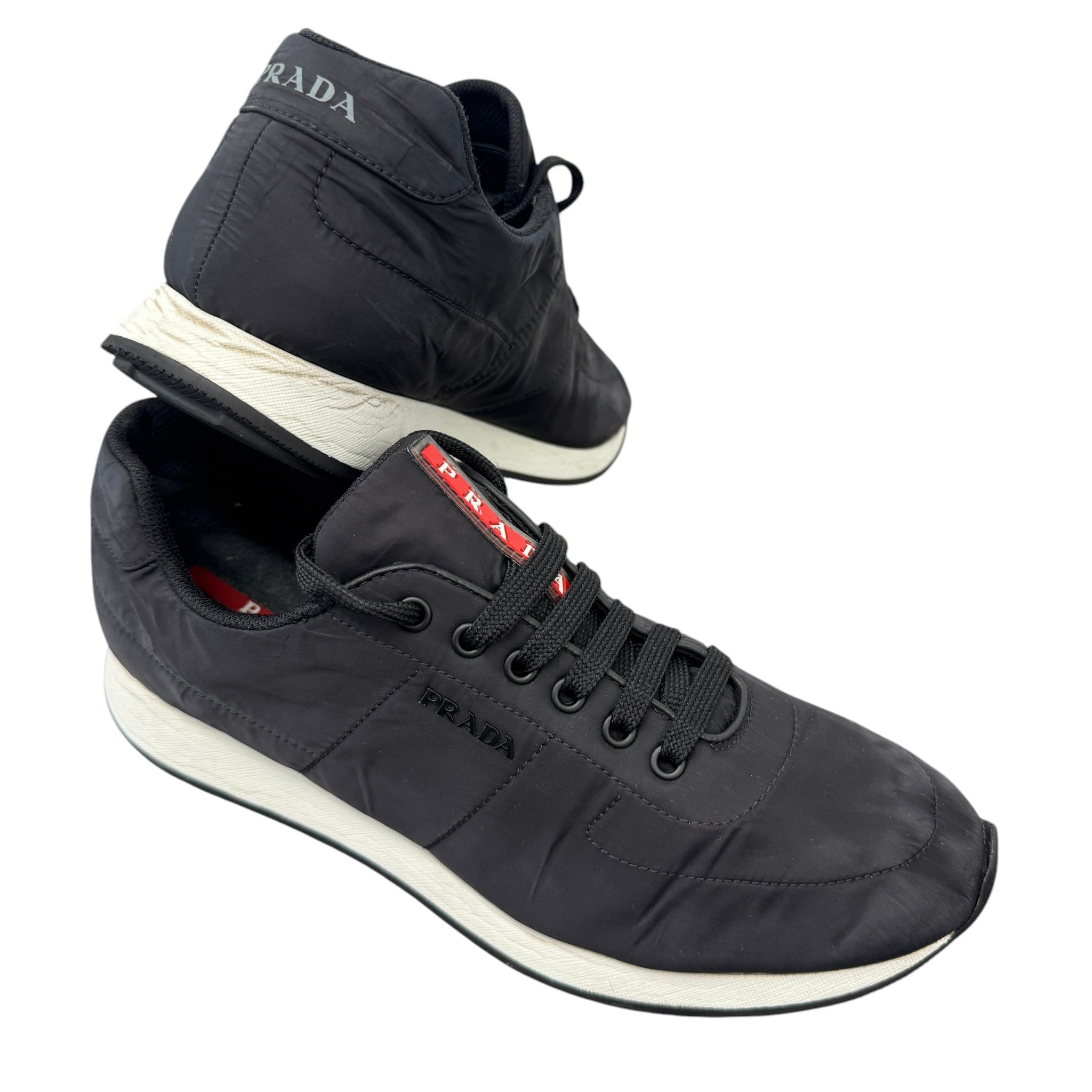 Men's Lina Rossa Runner Low Trainers Black Size EU 42 / UK 8