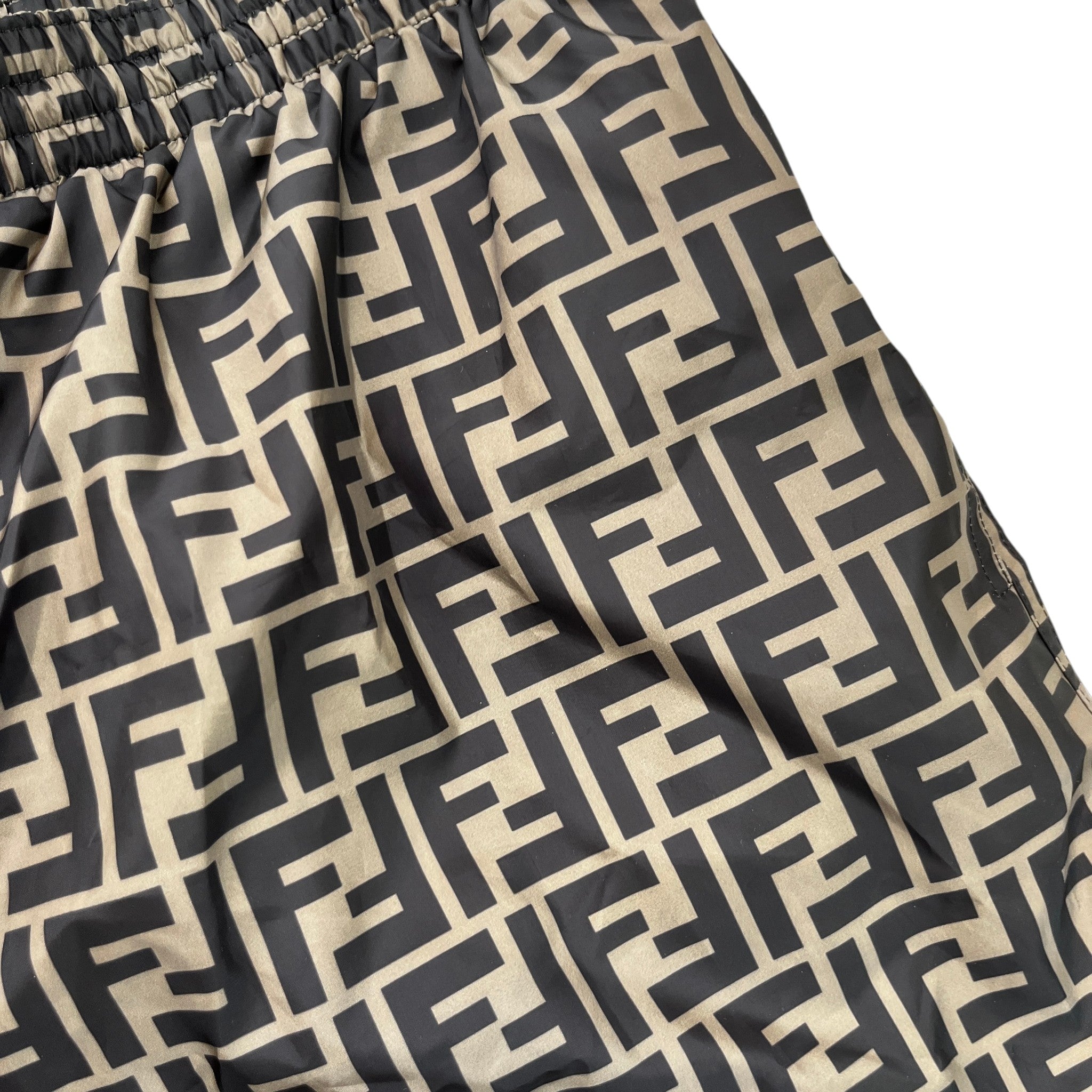 Men's Zucca Monogram Swim Shorts Beige Size W34 / IT 50