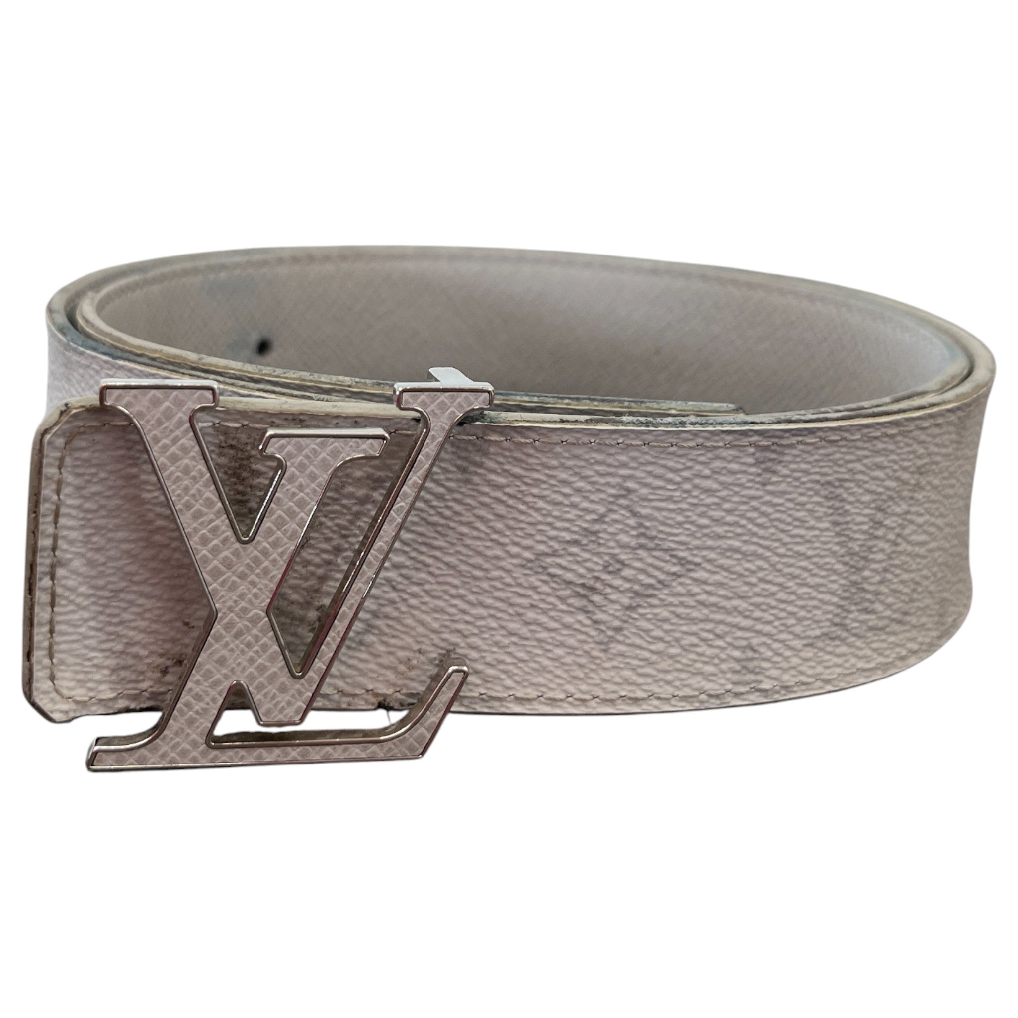 Men's Monogram Reversible Lv Initials Belt White