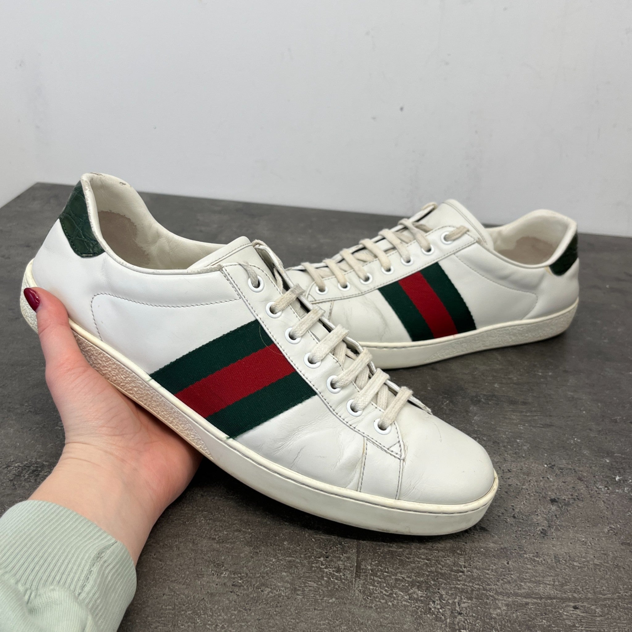 Men's Ace Web Low Trainers White Size EU 43.5 / UK 9.5