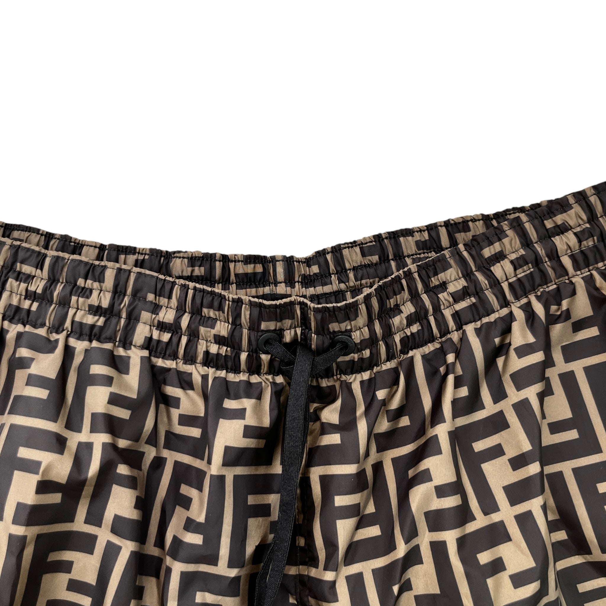 Men's Zucca Monogram Swim Shorts Beige Size W34 / IT 50