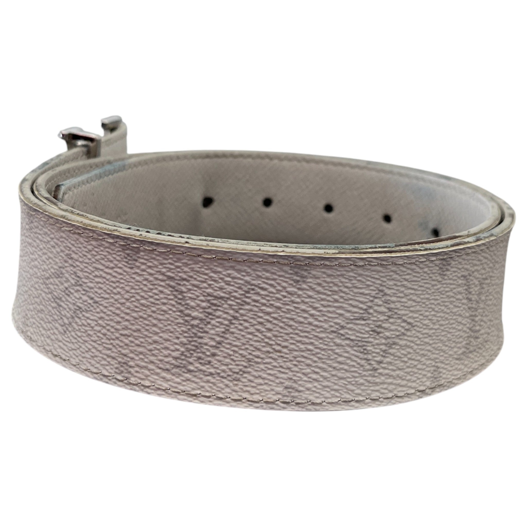 Men's Monogram Reversible Lv Initials Belt White