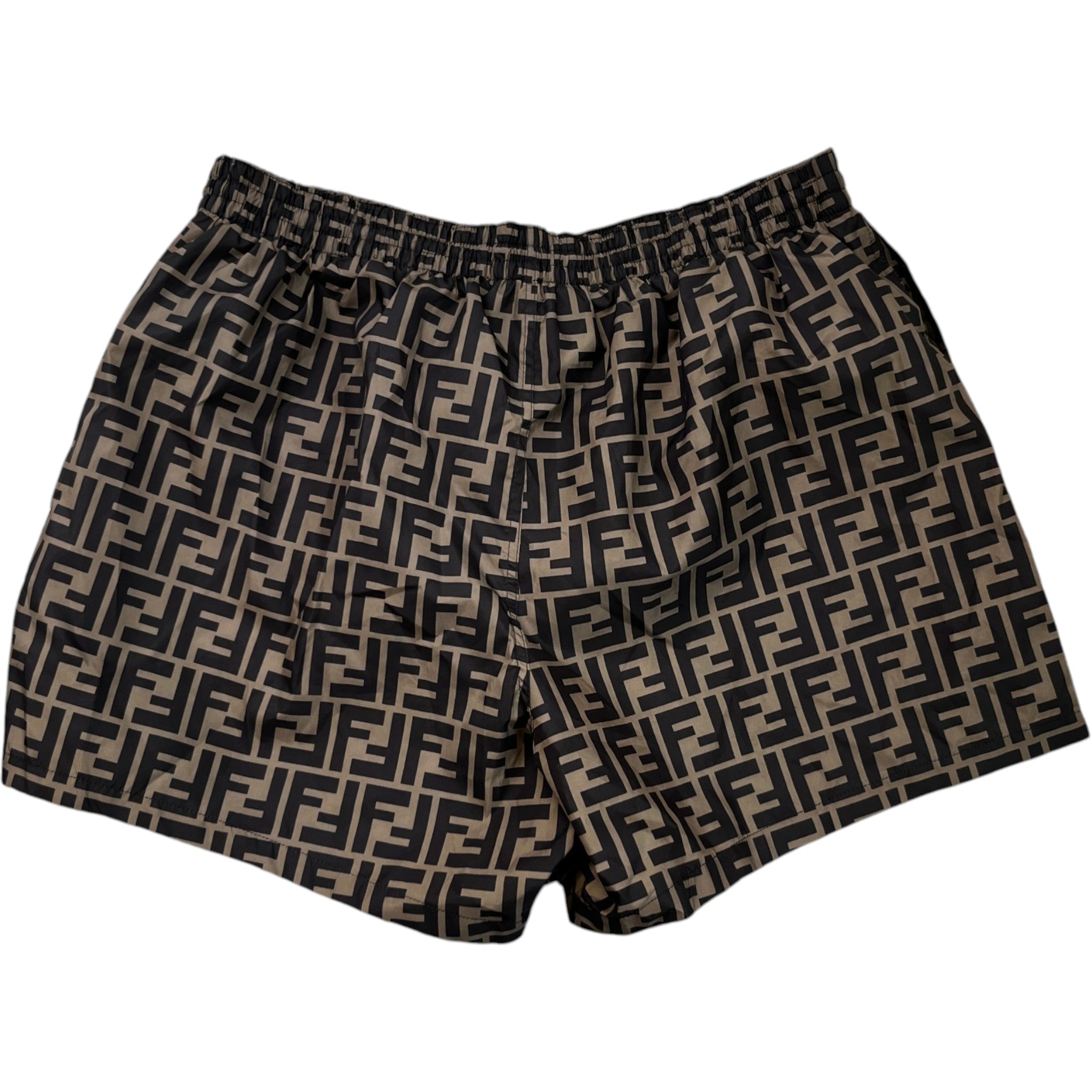 Men's Zucca Monogram Swim Shorts Beige Size W34 / IT 50