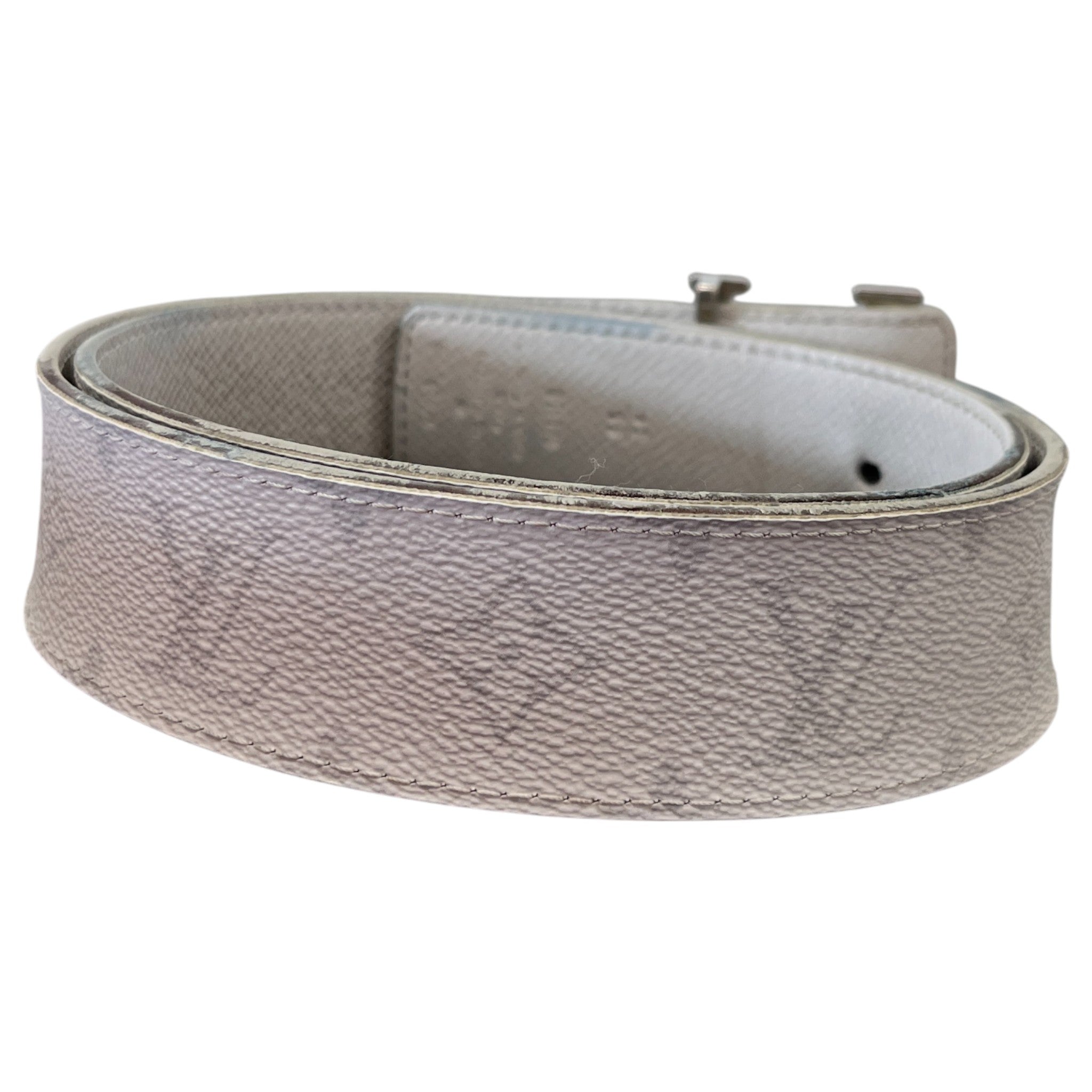 Men's Monogram Reversible Lv Initials Belt White